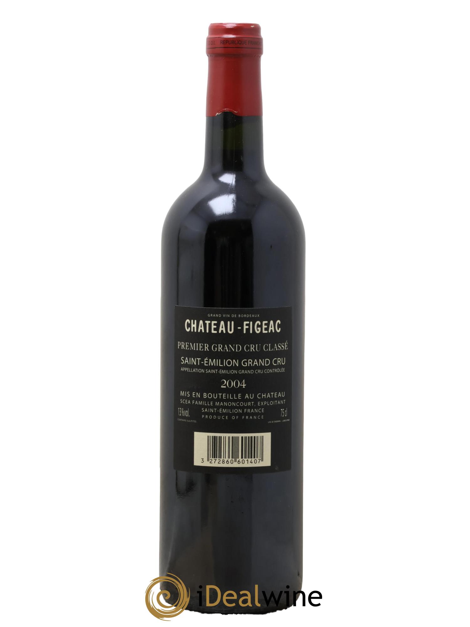 Château Figeac 1er Grand Cru Classé A 2004 - Posten von 1 Flasche - 1