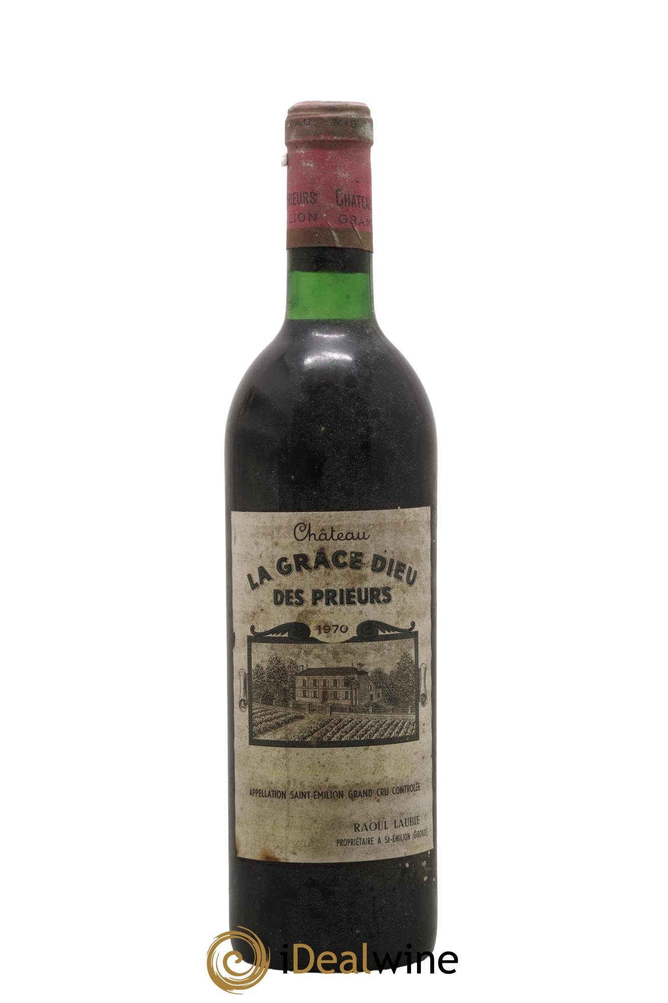 Château la Grâce Dieu des Prieurs 1970 - Lote de 1 botella - 0