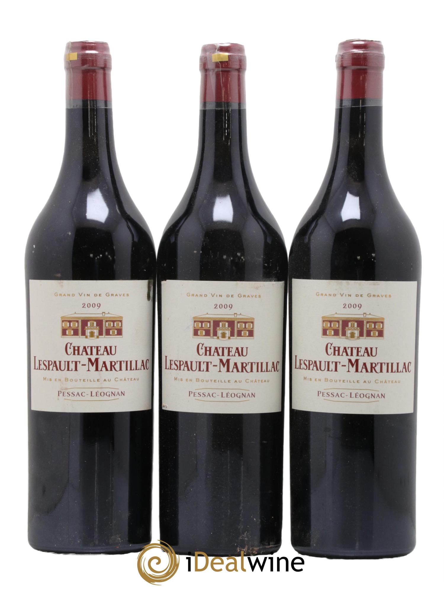 Château Lespault-Martillac 2009 - Lot de 3 bouteilles - 0