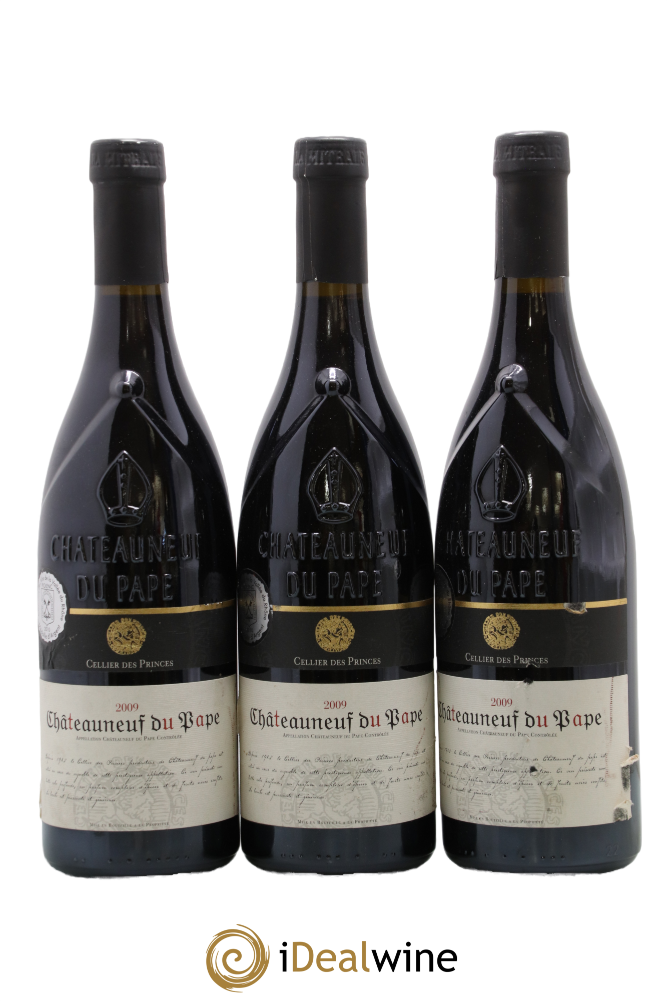 Châteauneuf-du-Pape Cellier des Princes 2009 - Lotto di 3 bottiglie - 0