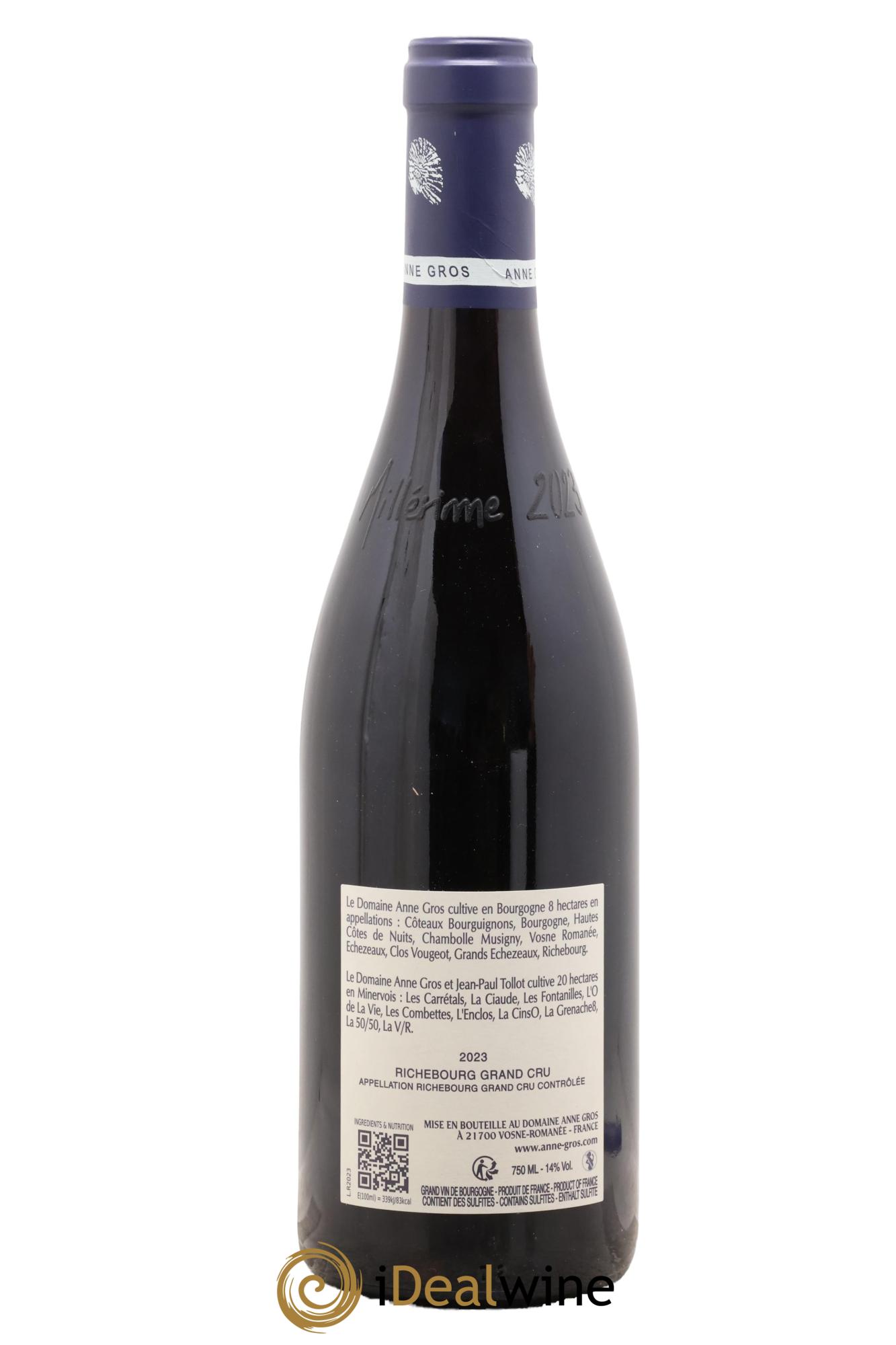 Richebourg Grand Cru Anne Gros 2023 - Lot of 1 bottle - 1