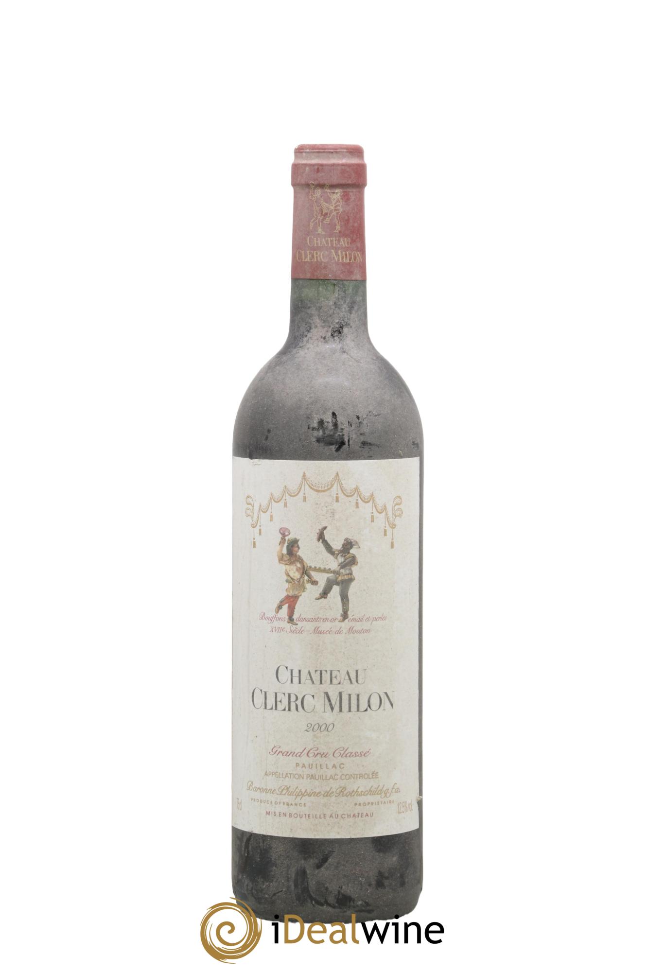 Château Clerc Milon 5ème Grand Cru Classé 2000 - Lot de 1 bouteille - 0