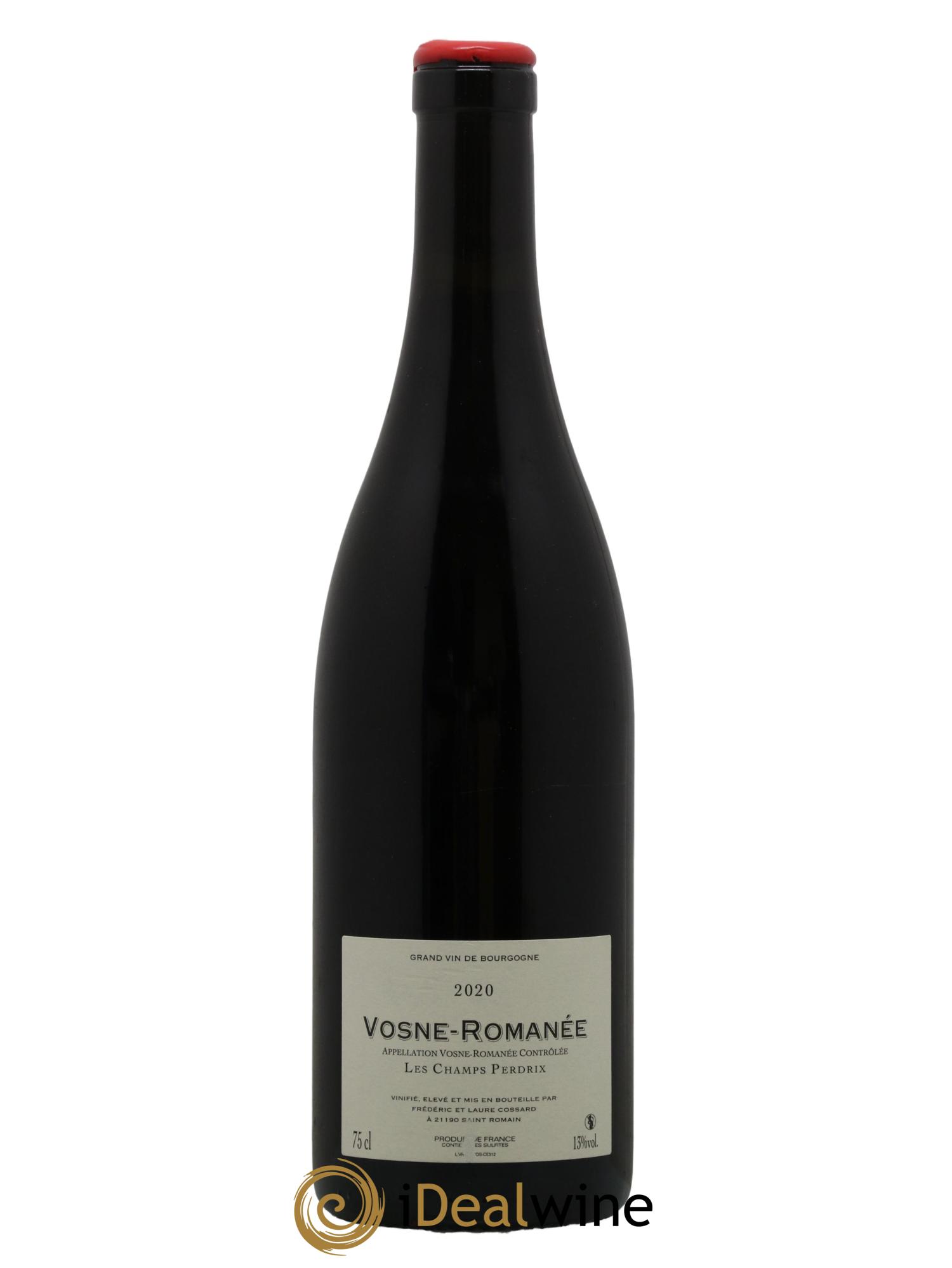 Vosne-Romanée Les Champs Perdrix Domaine de Chassorney - Frédéric Cossard 2020 - Lot de 1 bouteille - 1