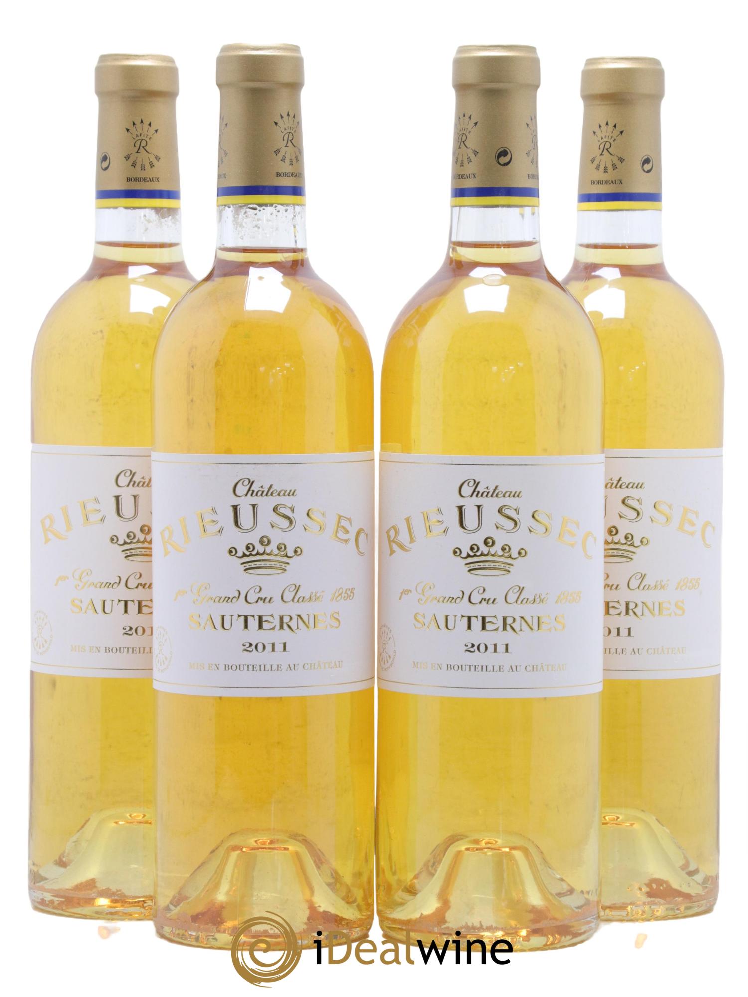 Château Rieussec 1er Grand Cru Classé 2011 - Posten von 4 Flaschen - 0