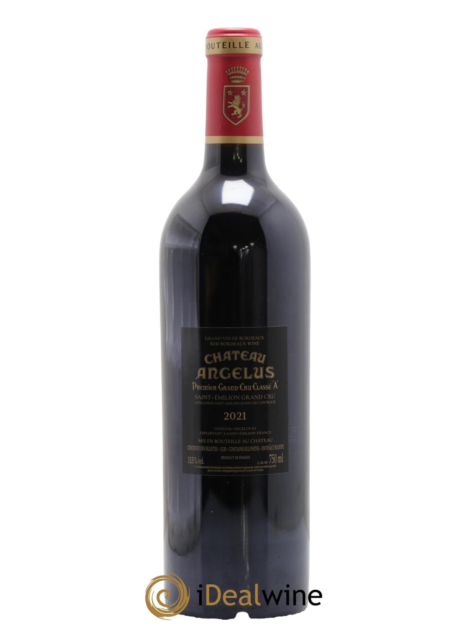 Château Angélus 1er Grand Cru Classé A 2021 - Posten von 1 Flasche - 2