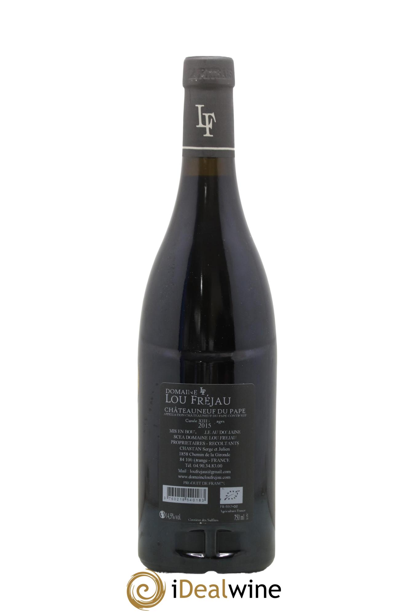 Châteauneuf-du-Pape Cuvée XIII Domaine Lou Fréjau 2015 - Lot of 1 bottle - 1