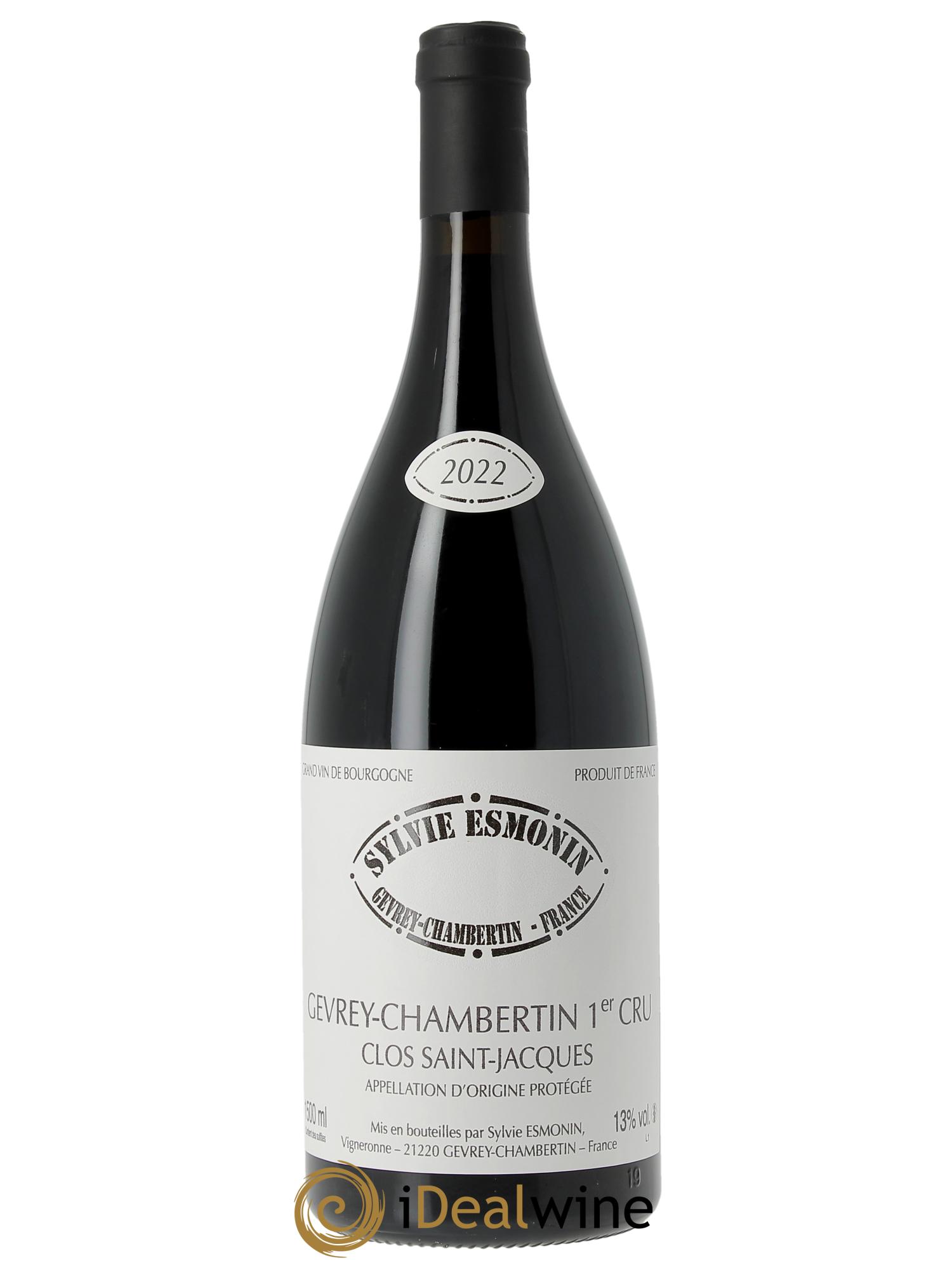 Gevrey-Chambertin 1er Cru Clos Saint Jacques Sylvie Esmonin 2022 - Lotto di 1 magnum - 0