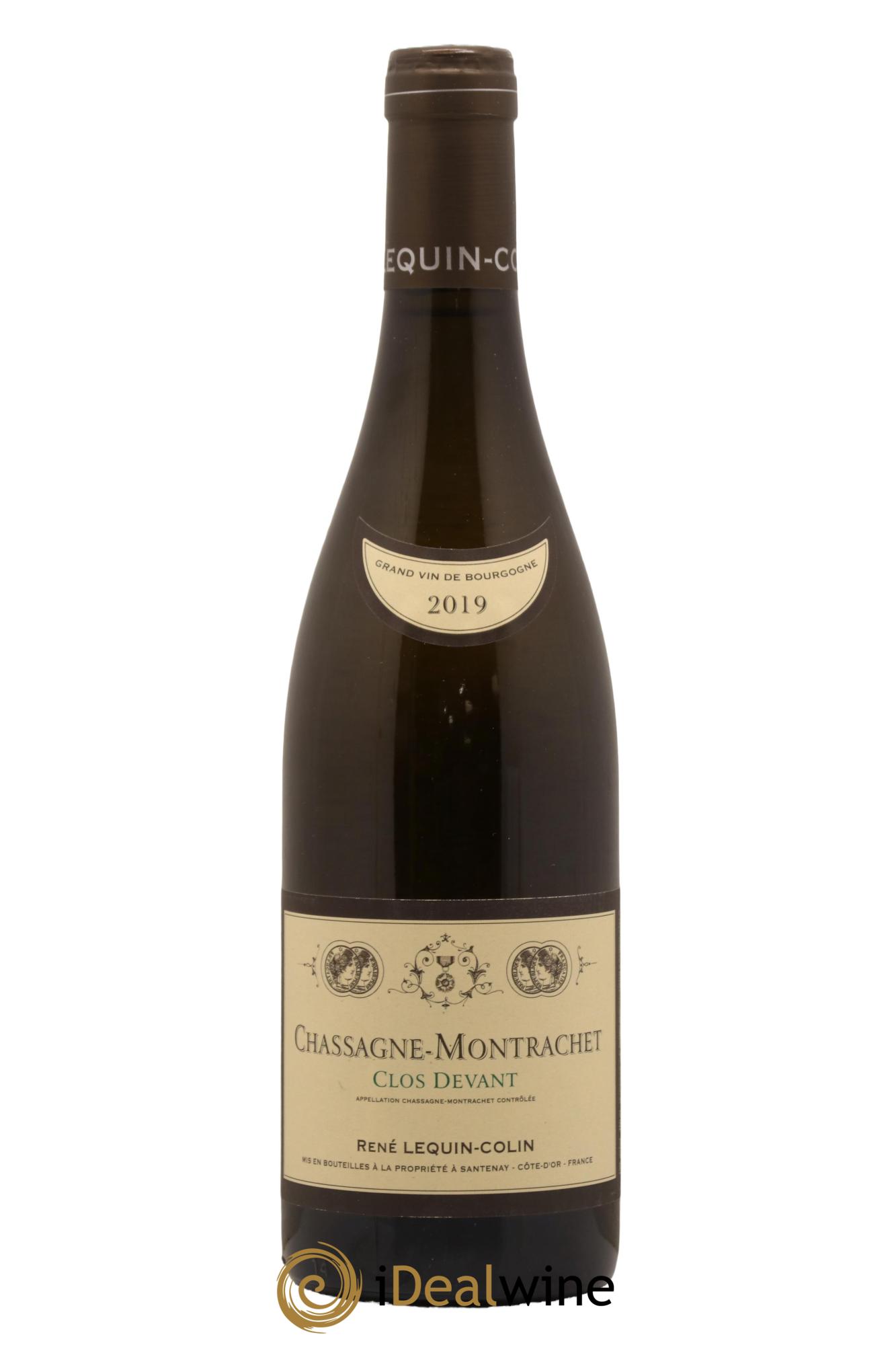 Chassagne-Montrachet Clos Devant Domaine Rene Lequin Colin 2019 - Lot de 1 bouteille - 0
