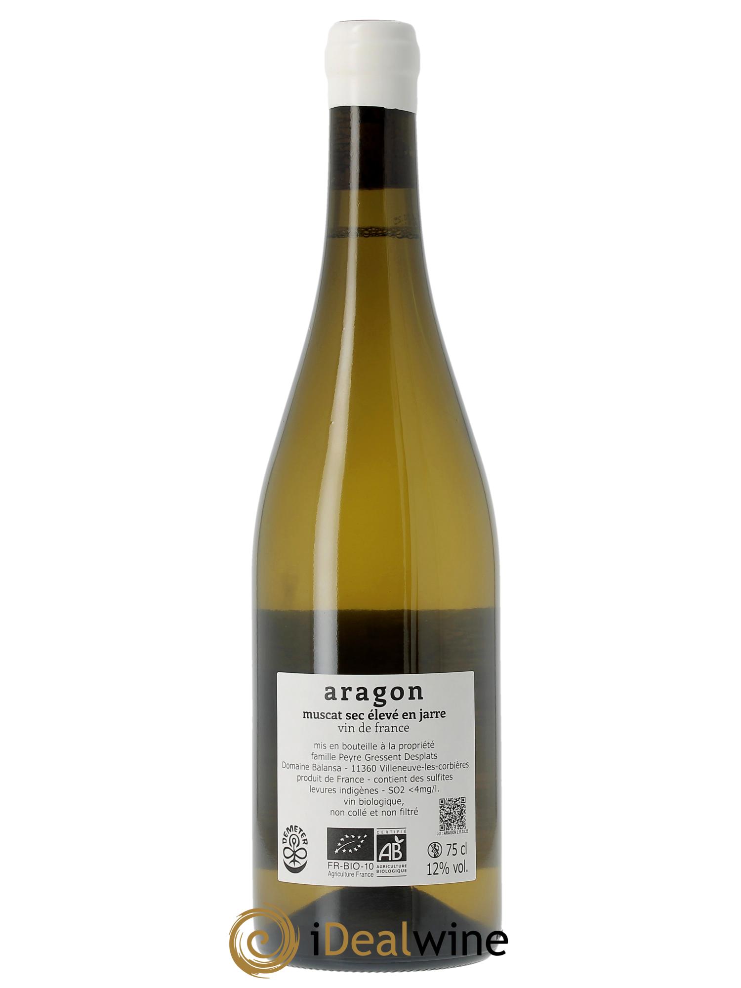 Vin de France Aragon Balansa (Domaine)  2024 - Lot de 1 bouteille - 1