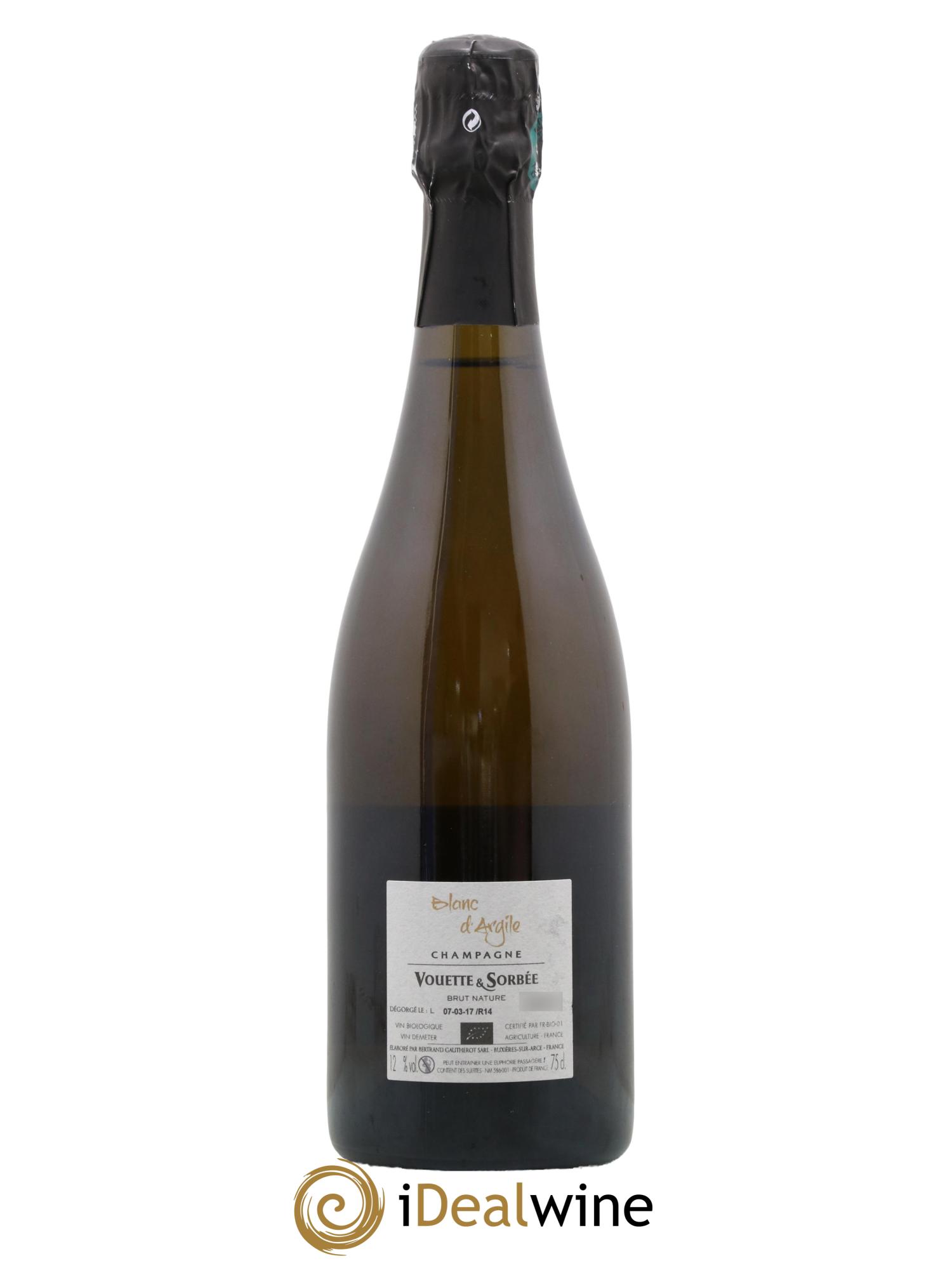 Blanc d'Argile Vouette et Sorbée 2014 - Posten von 1 Flasche - 1