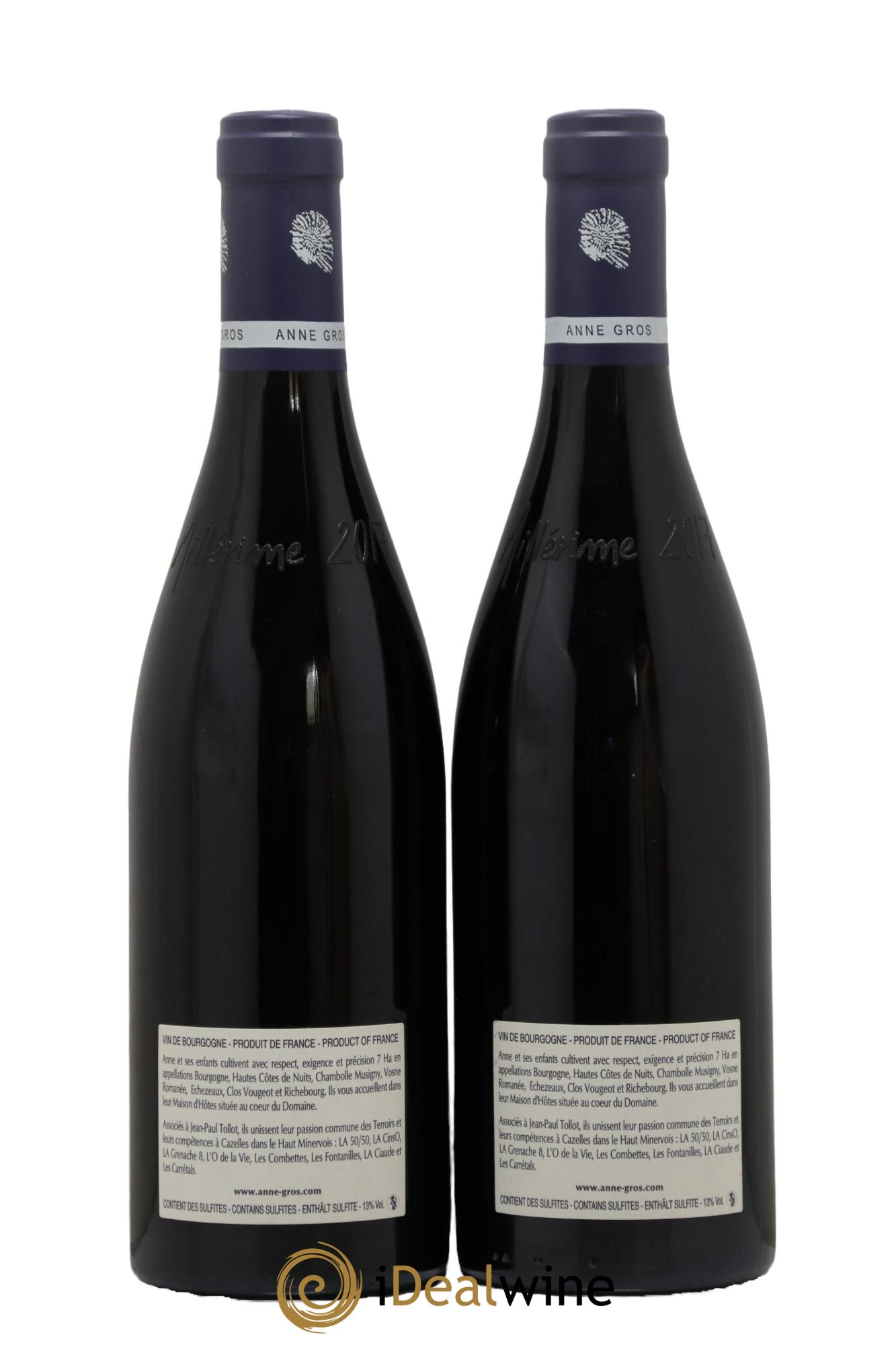 Richebourg Grand Cru Anne Gros 2017 - Lotto di 2 bottiglie - 1