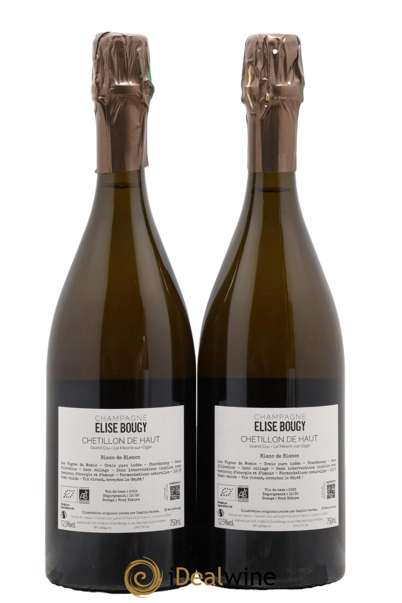 Chétillon de Haut Le Mesnil sur Oger Elise Bougy - Lot de 2 bouteilles - 1