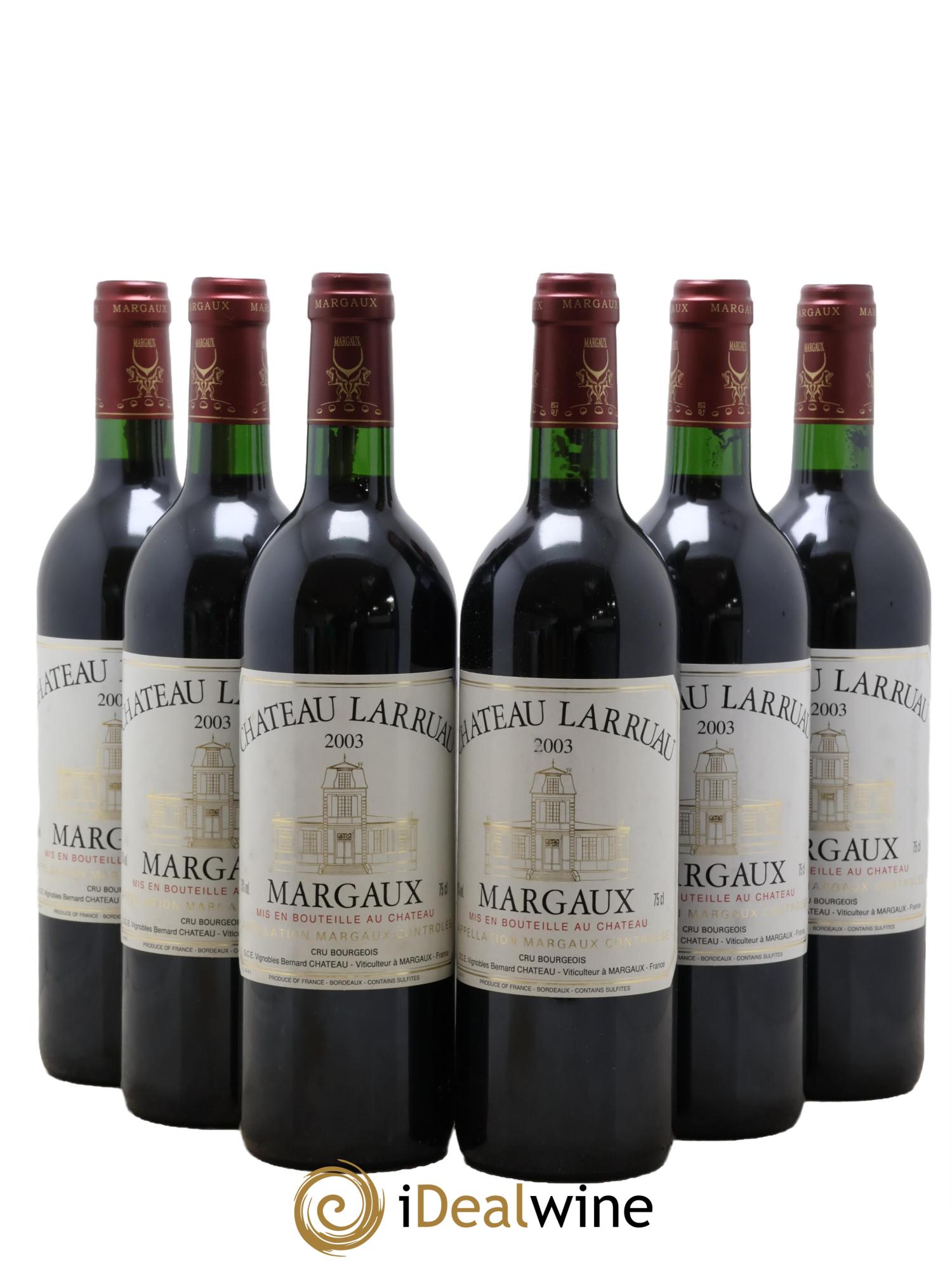 Château Larruau 2003 - Lotto di 6 bottiglie - 0