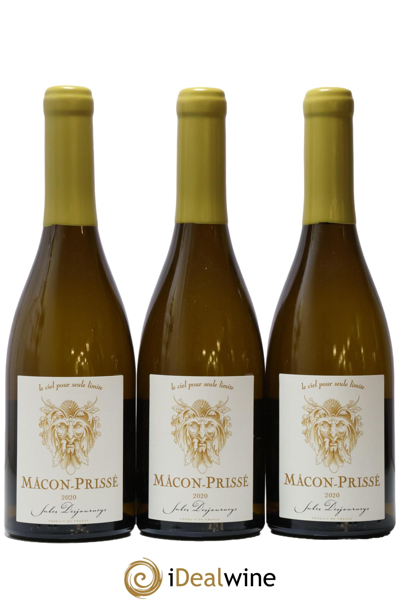 Mâcon-Prissé En Chailloux Jules Desjourneys 2020 - Lot de 3 bouteilles - 0