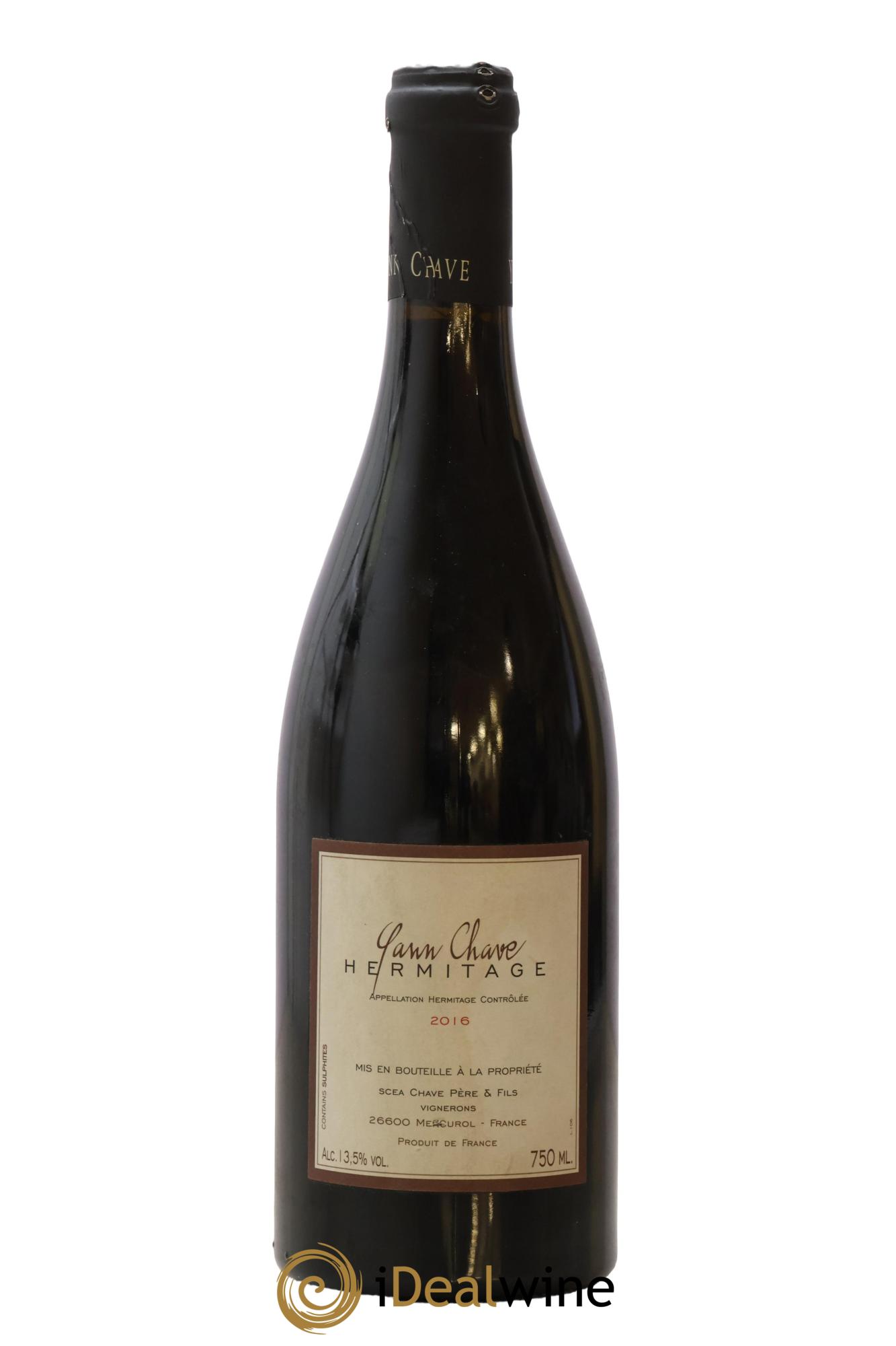 Hermitage Yann Chave 2016 - Lot de 1 bouteille - 0