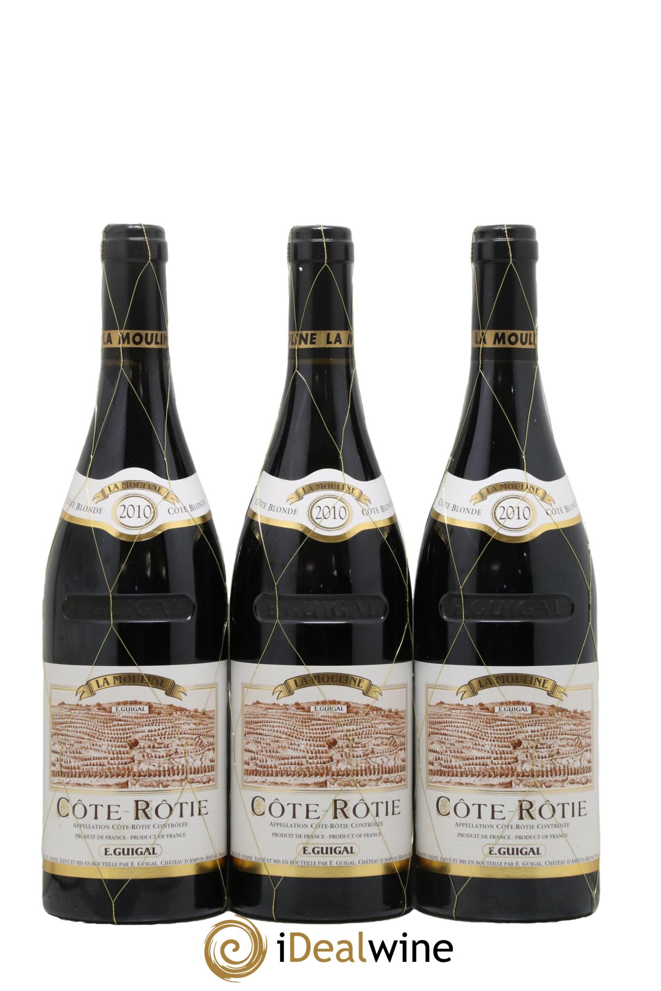 Côte-Rôtie La Mouline Guigal 2010 - Lot de 3 bouteilles - 0