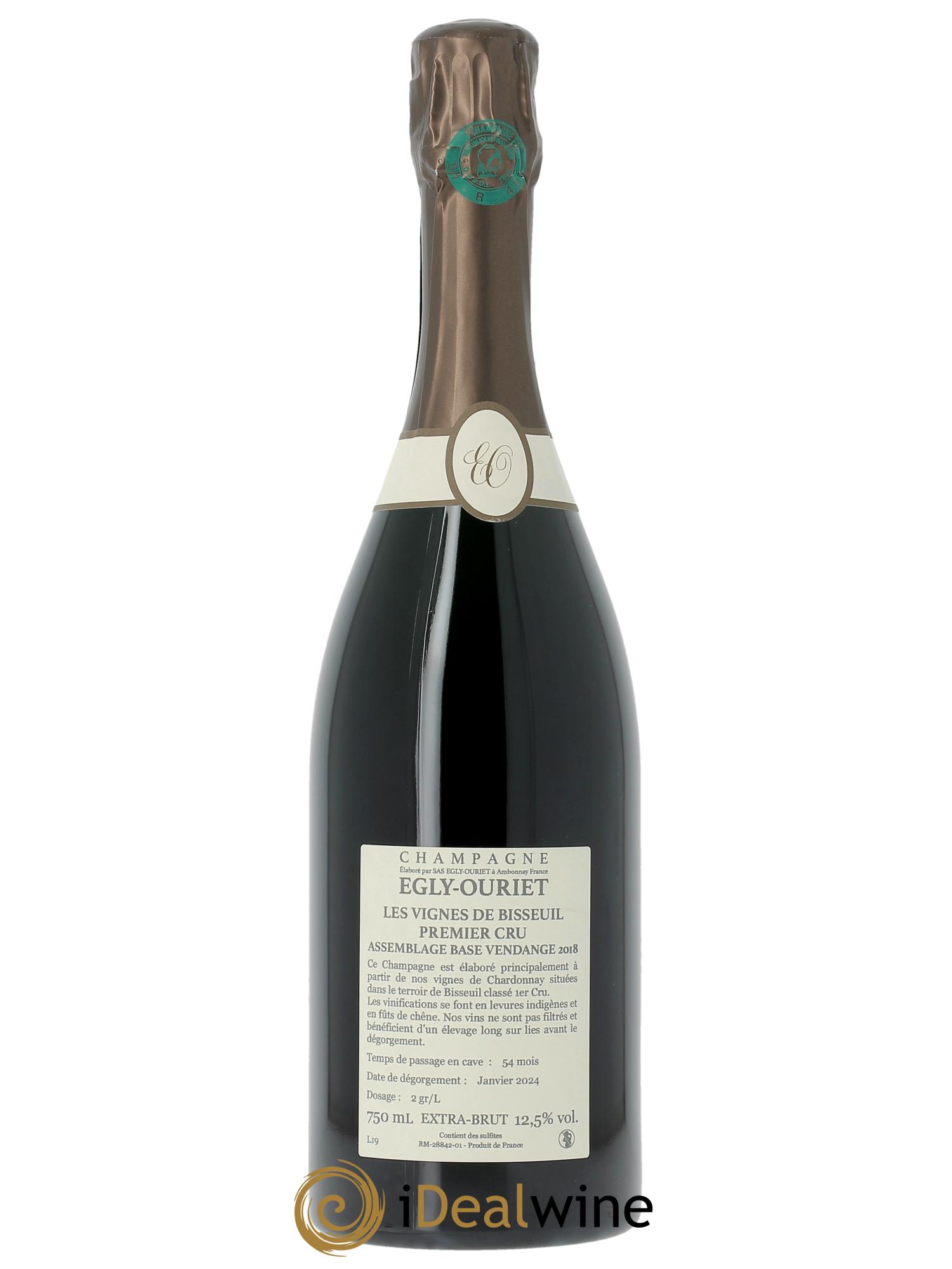 Les Vignes de Bisseuil 1er Cru Brut Egly-Ouriet  - Lot de 1 bouteille - 1
