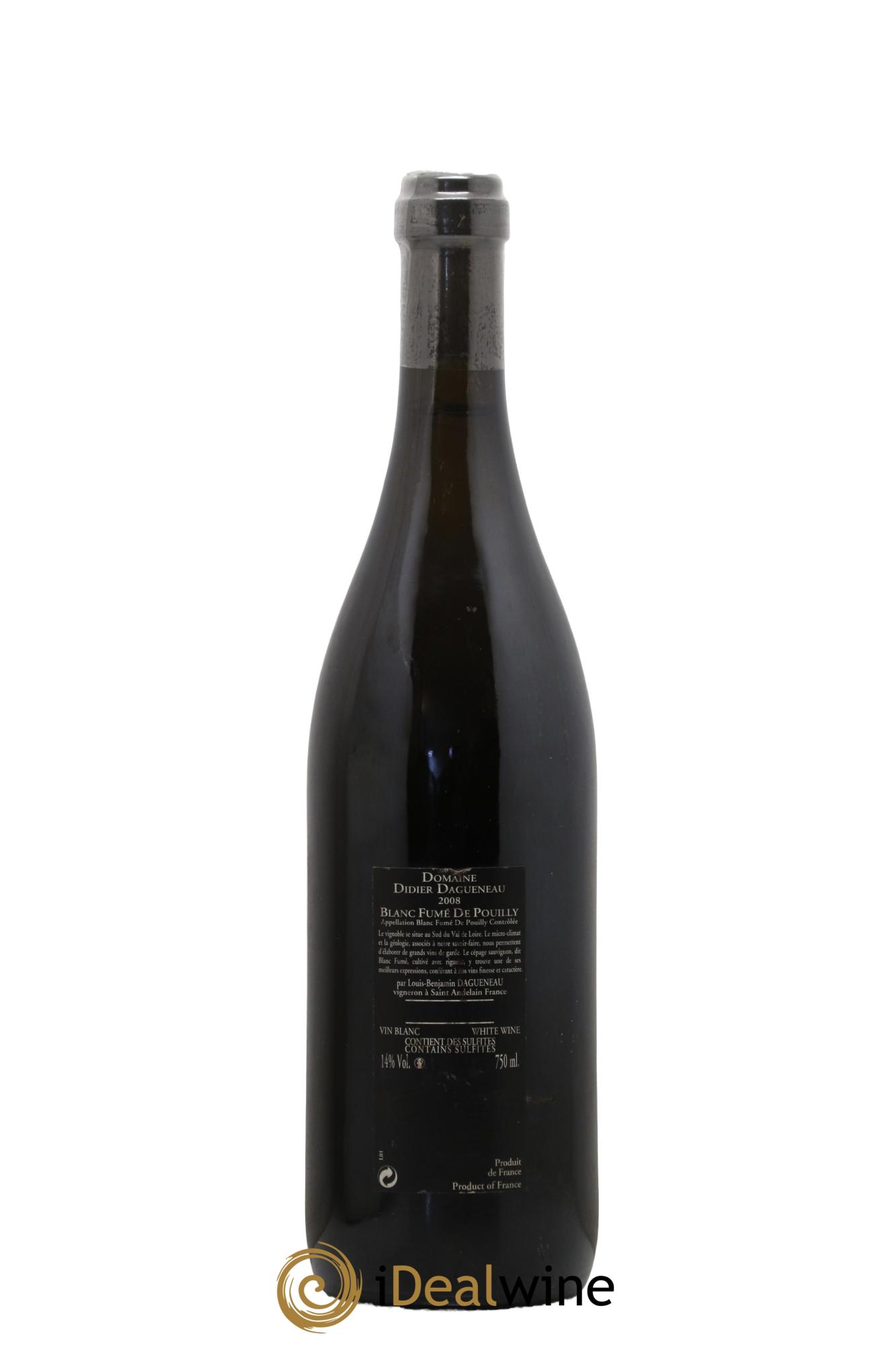 Vin de France (anciennement Pouilly-Fumé) Silex Dagueneau (Domaine Didier - Louis-Benjamin) 2008 - Posten von 1 Flasche - 1