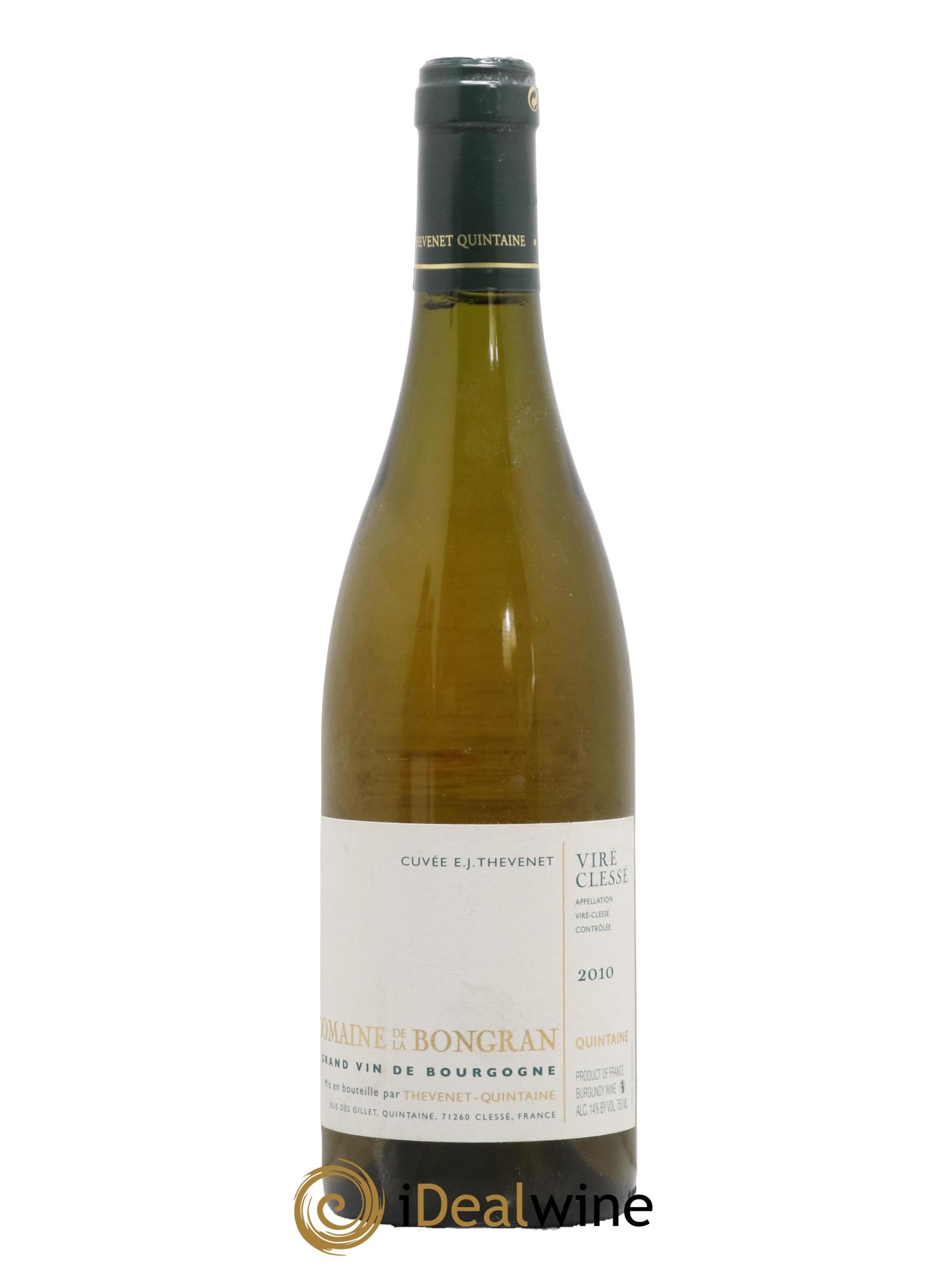 Viré-Clessé Cuvée E.J. Thevenet Domaine de la Bongran (J.Thevenet) 2010 - Lot de 1 bouteille - 0