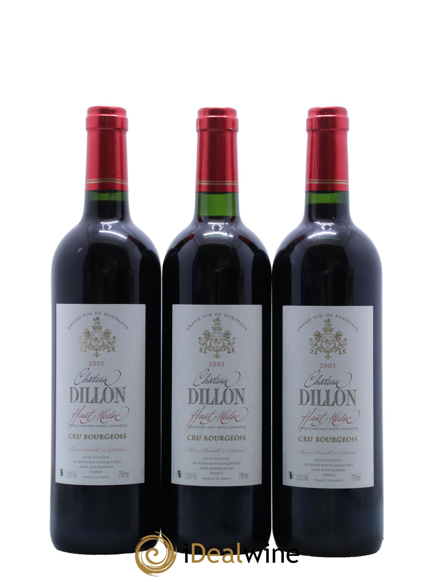 Château Dillon Cru Bourgeois  2005 - Lot of 6 bottles - 2