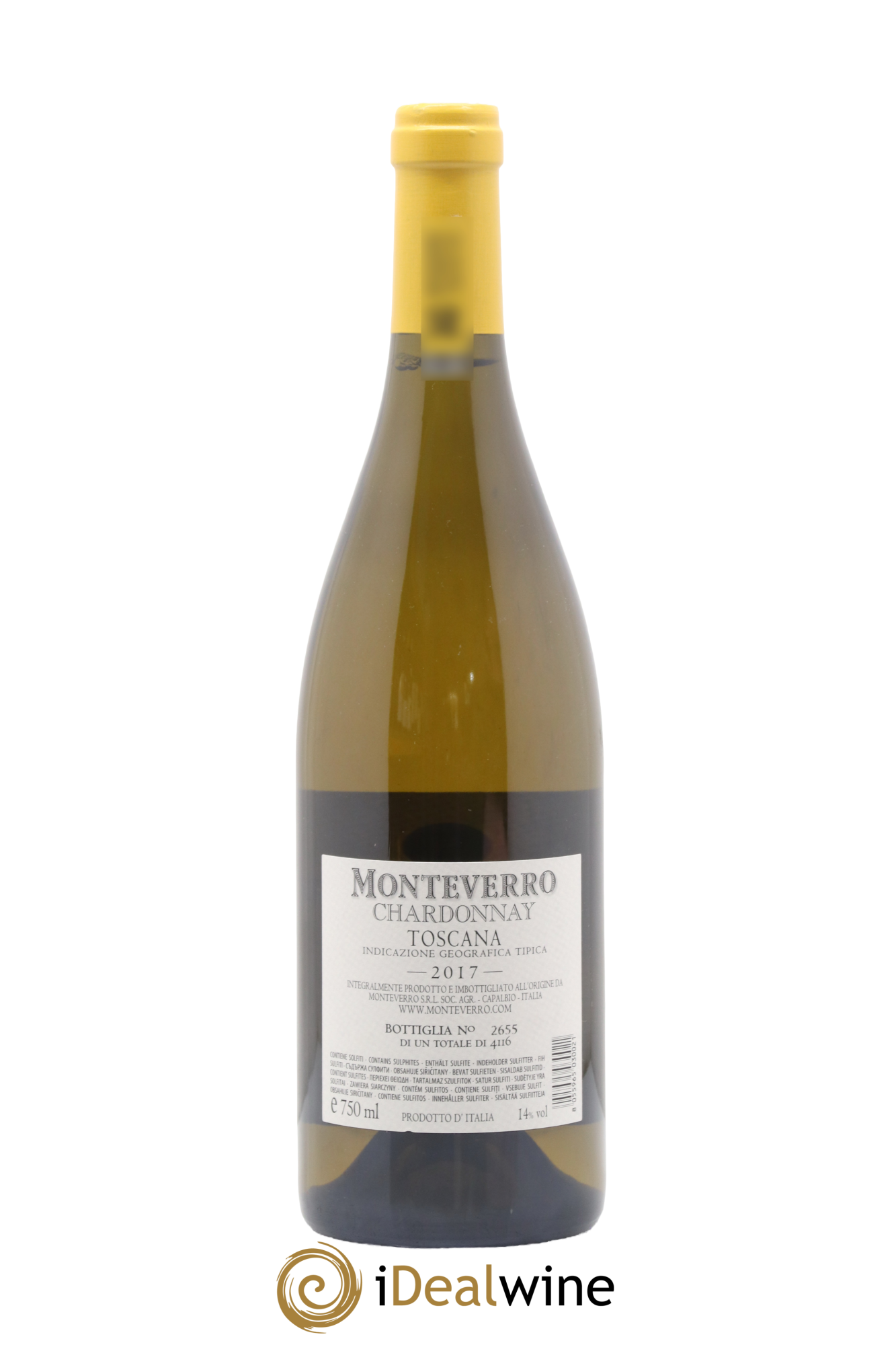 Italie Toscana Chardonnay Monteverro 2017 - Lot of 1 bottle - 1
