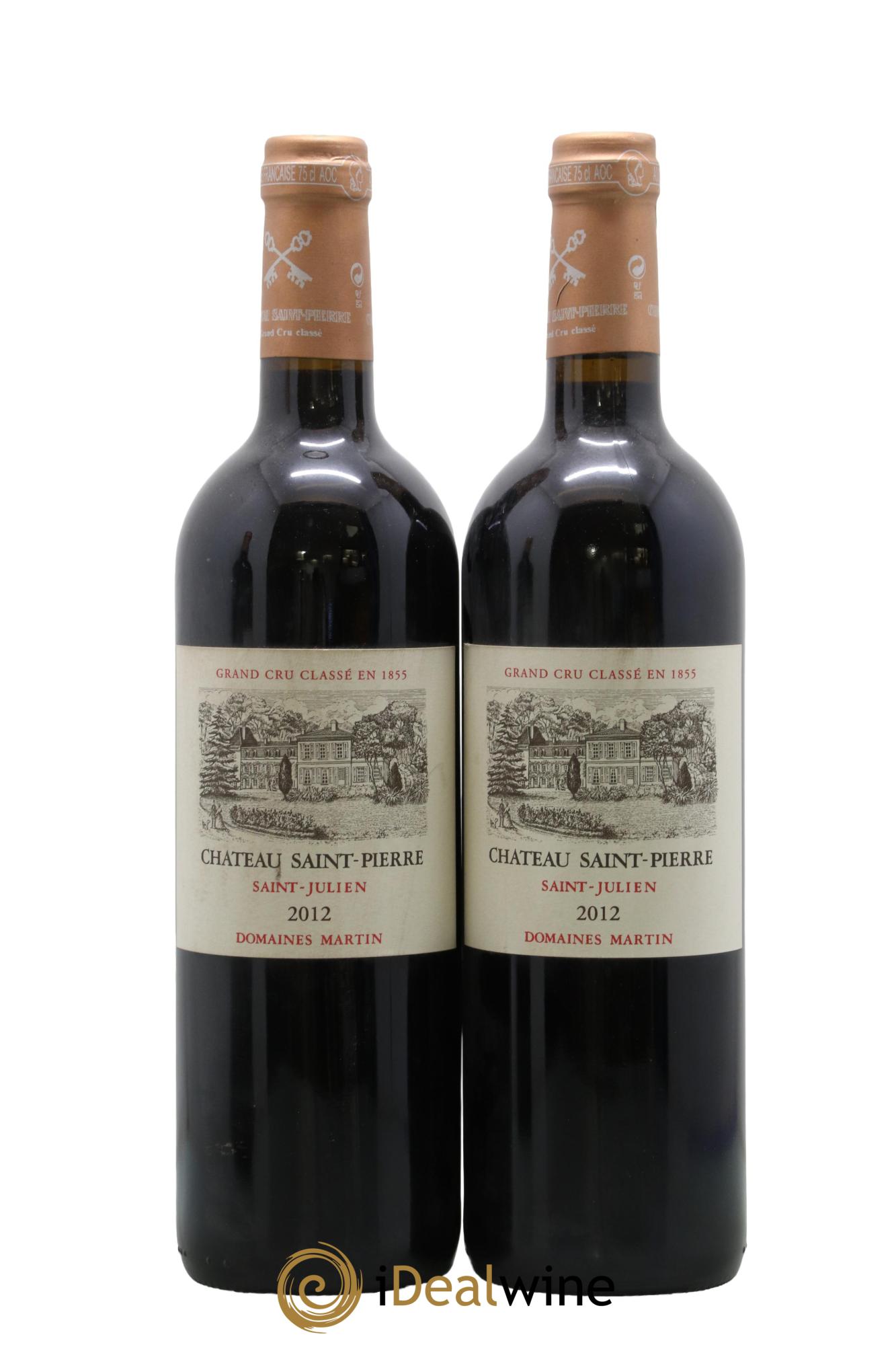 Château Saint-Pierre 4ème Grand Cru Classé 2012 - Lot de 2 bouteilles - 0