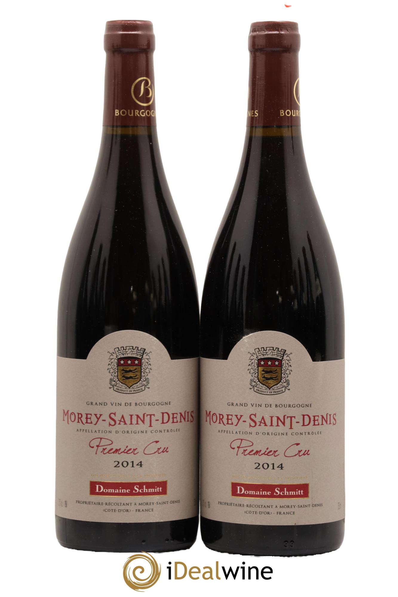 Morey-Saint-Denis 1er Cru Domaine Schmitt 2014 - Lot de 2 bouteilles - 0
