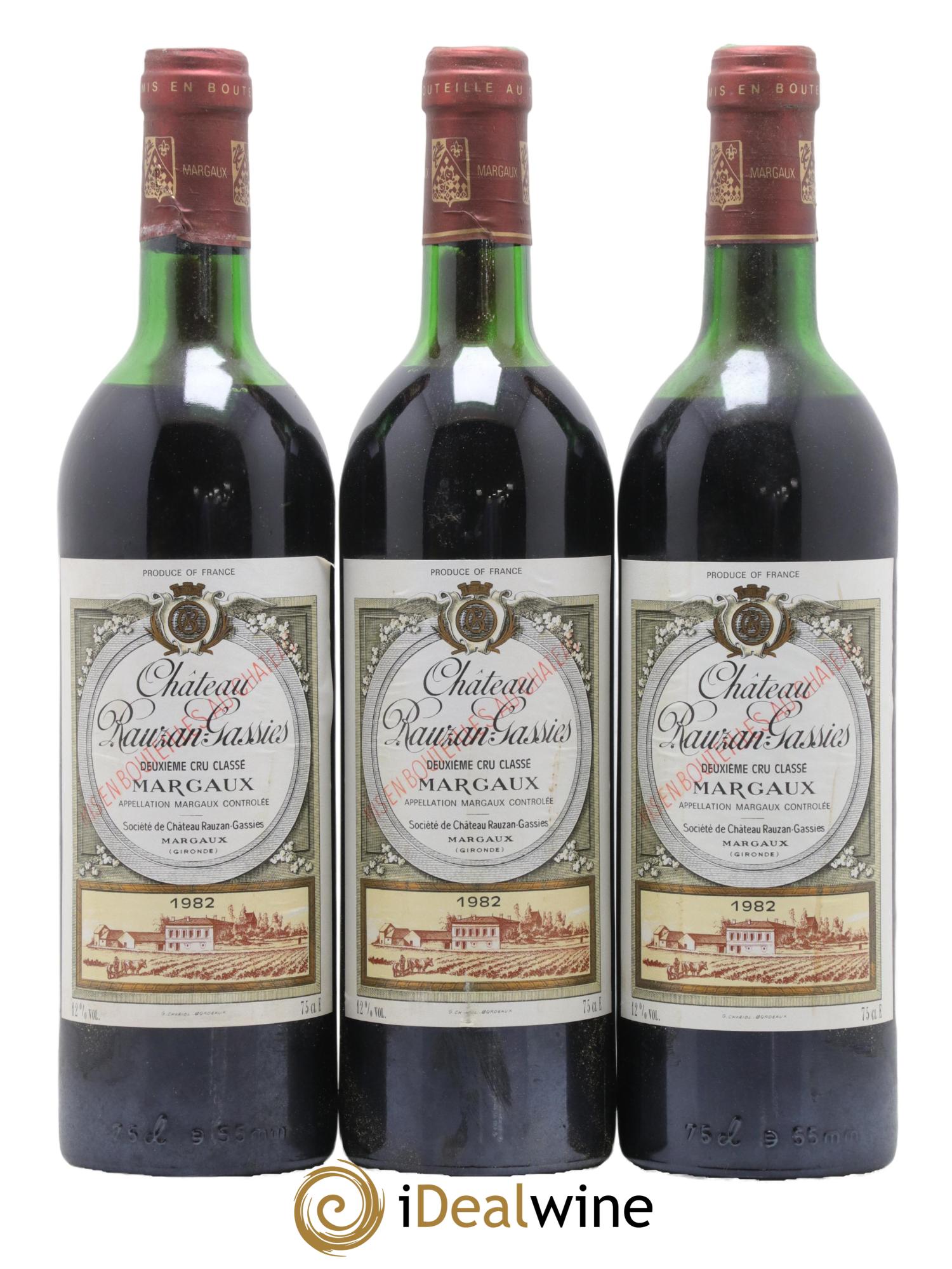 Château Rauzan-Gassies 2ème Grand Cru Classé 1982 - Lot de 6 bouteilles - 2