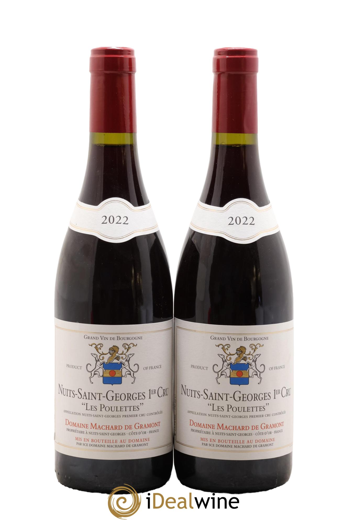Nuits-Saint-Georges 1er Cru Les Poulettes Machard De Gramont 2022 - Lot de 2 bouteilles - 0