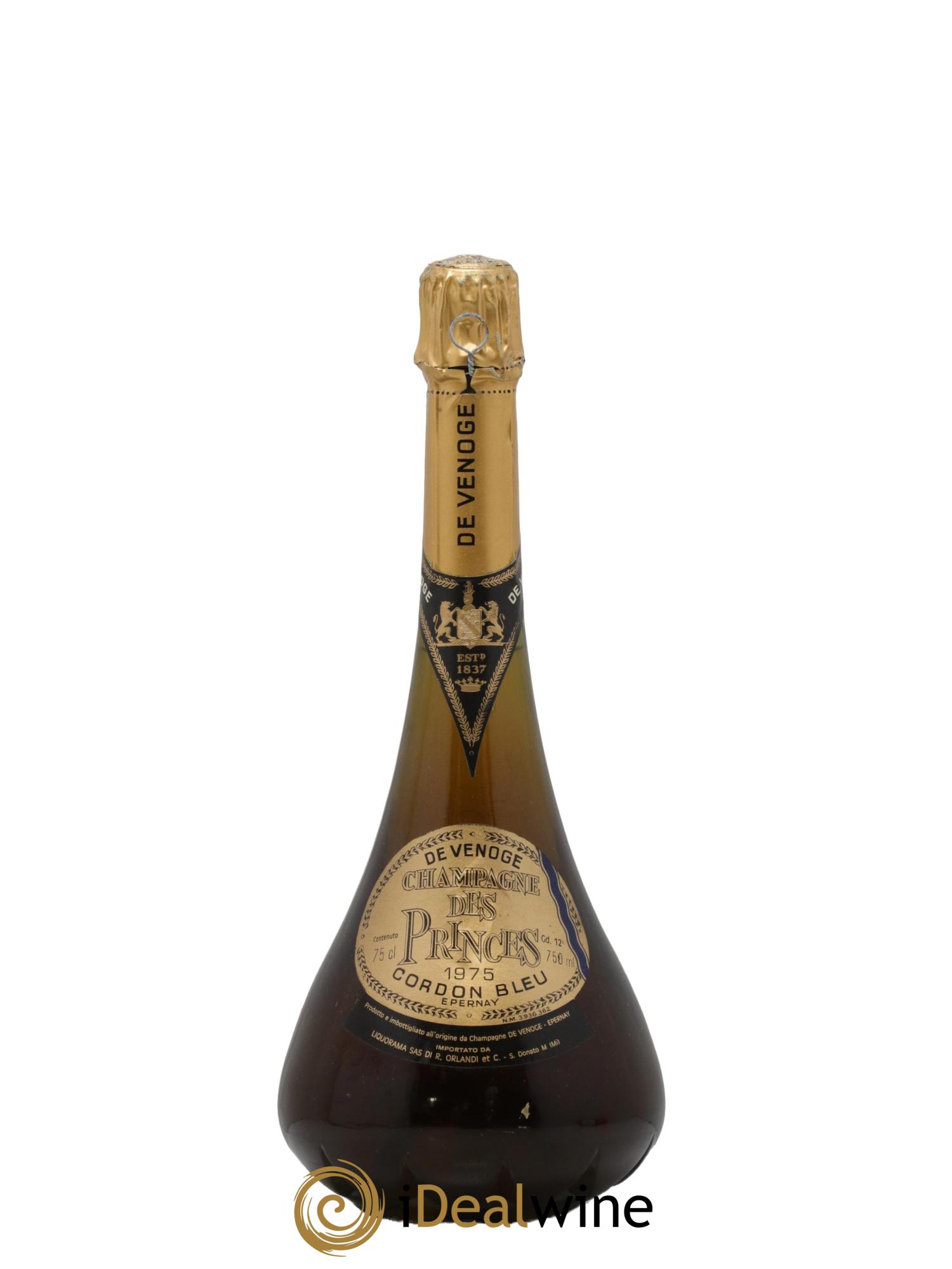 Champagne Cordon Bleu De Venoge 1975 - Lot de 1 bouteille - 0