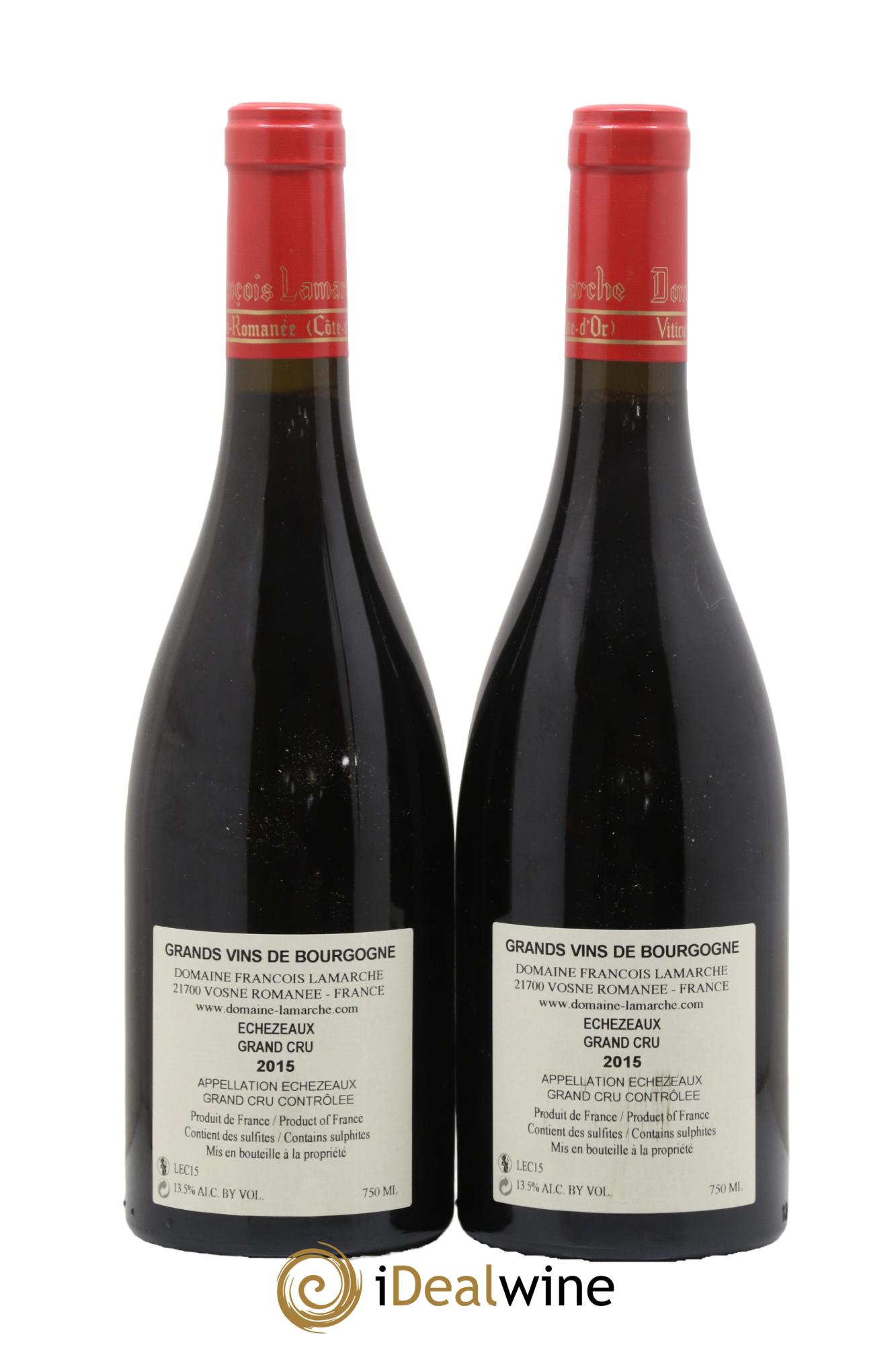 Echezeaux Grand Cru Lamarche (Domaine) 2015 - Lot de 2 bouteilles - 1