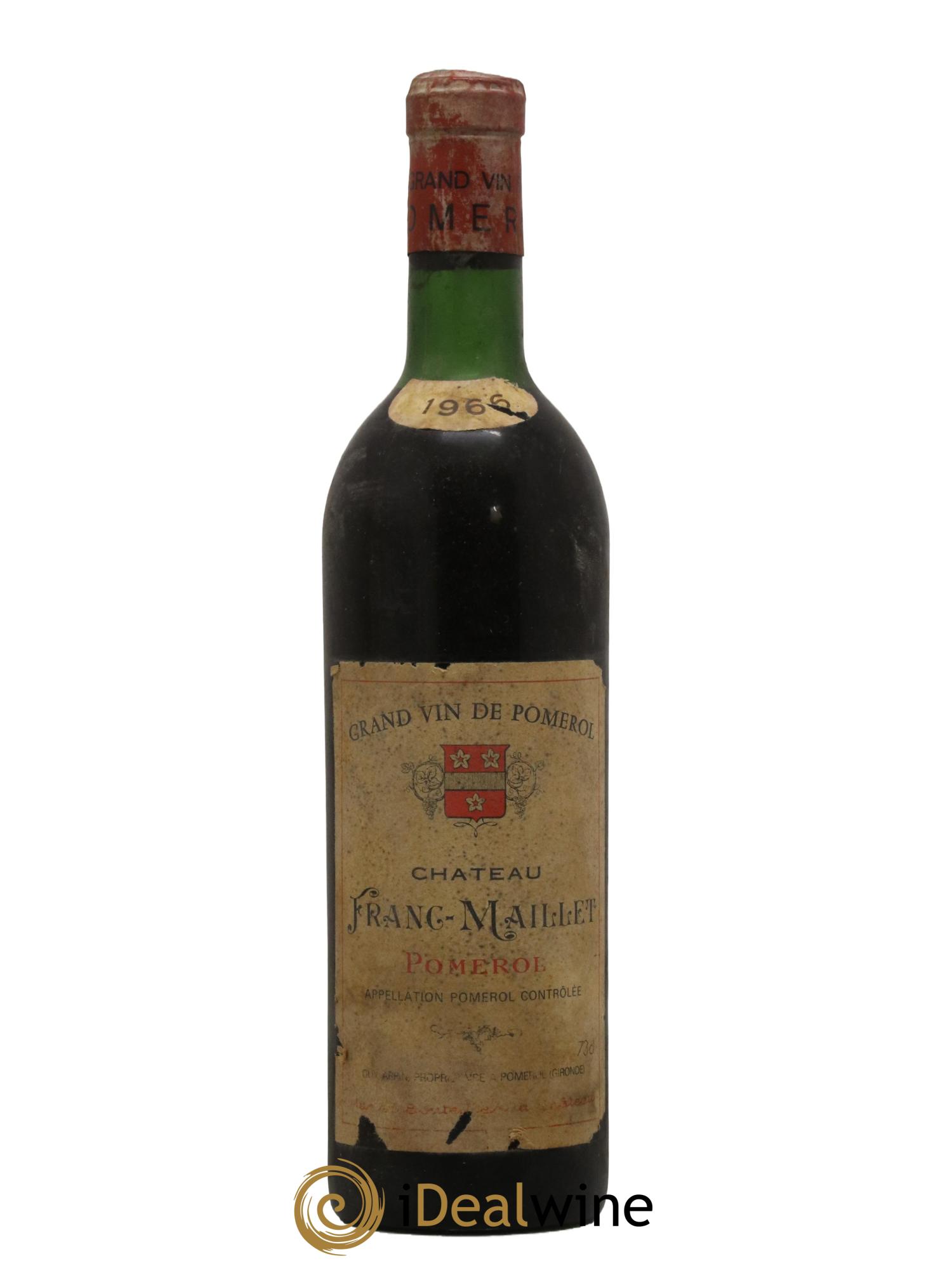 Pomerol Chateau Franc Maillet 1966 - Lot de 1 bouteille - 0