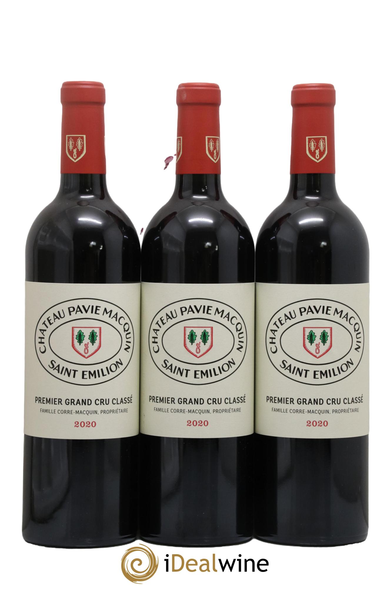 Château Pavie Macquin 1er Grand Cru Classé B 2020 - Lot de 3 bouteilles - 0
