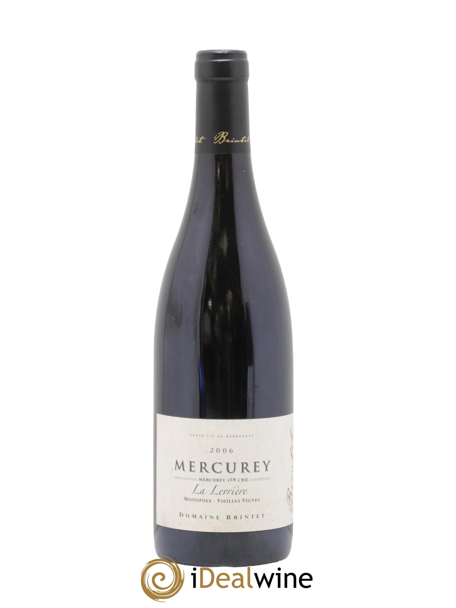 Mercurey 1er Cru La Levrière Monopole Vieilles Vignes Domaine Brintet 2006 - Posten von 1 Flasche - 0