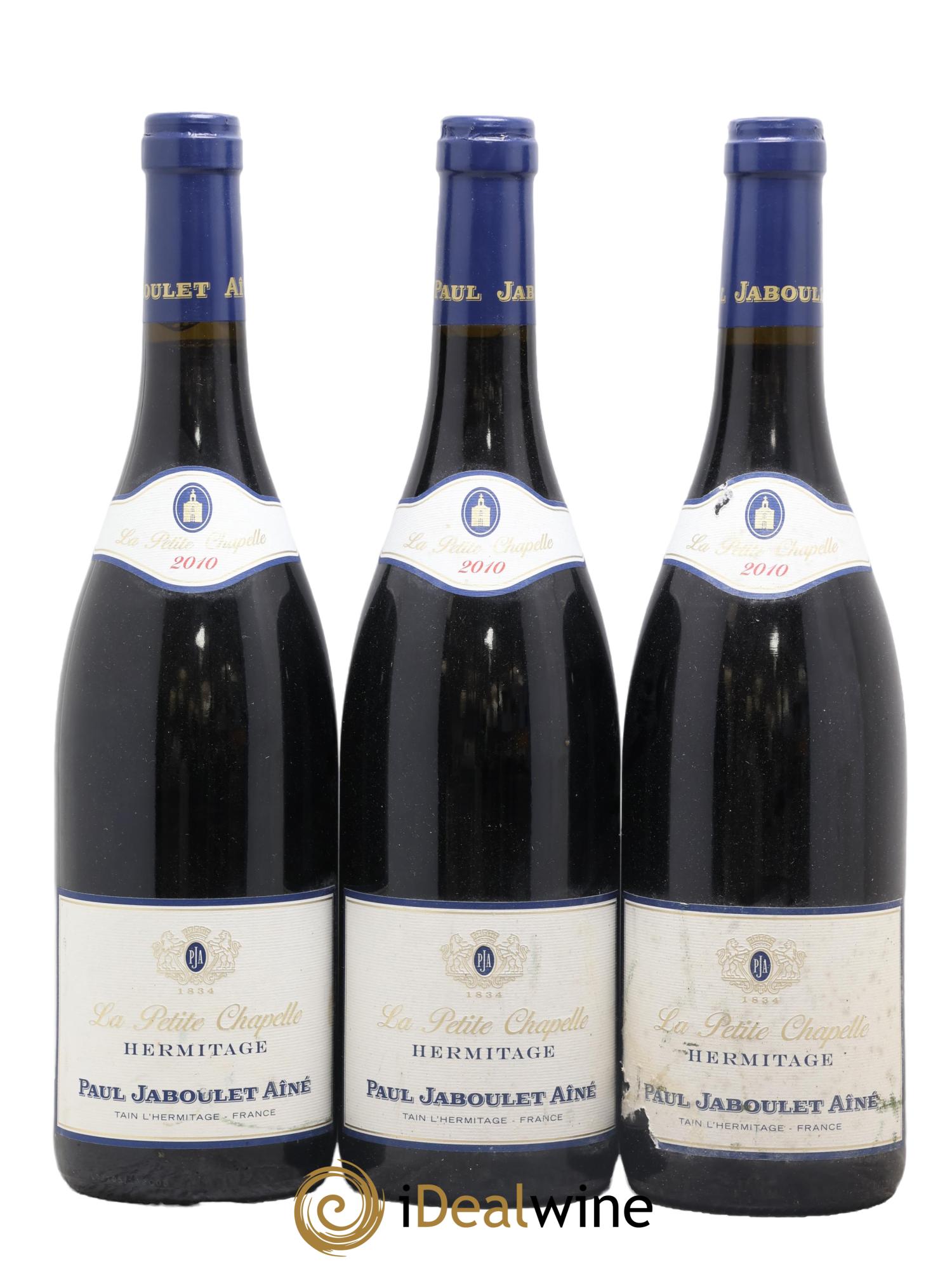 Hermitage La Petite Chapelle Paul Jaboulet Ainé 2010 - Lot de 3 bouteilles - 0