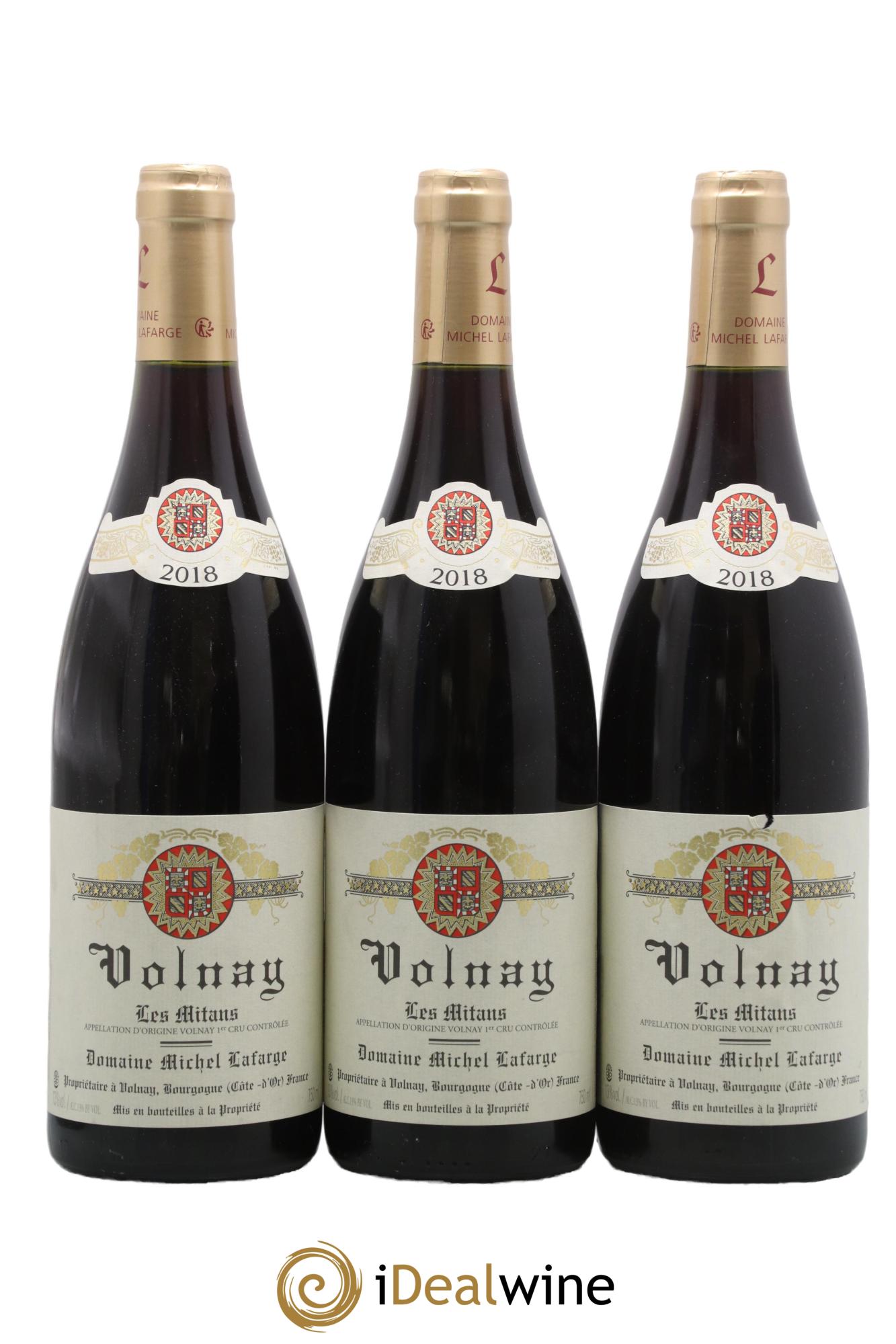 Volnay 1er Cru Les Mitans Lafarge (Domaine) 2018 - Lot of 3 bottles - 0