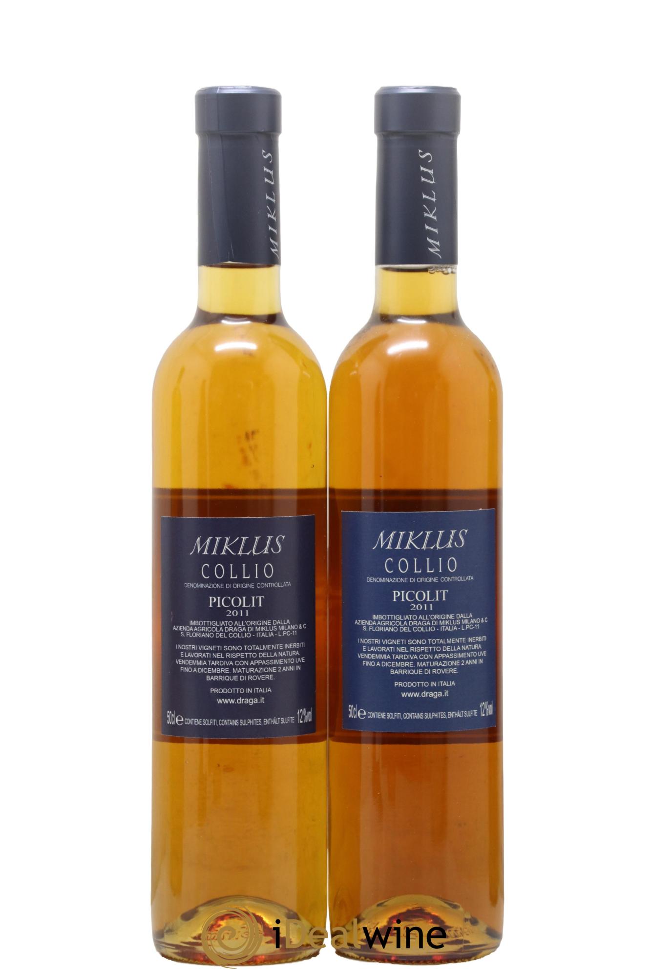 Italie Collio DOC Picolit Azienda Agricola Graga Miklus 2011 - Posten von 2 Format 50cls - 1