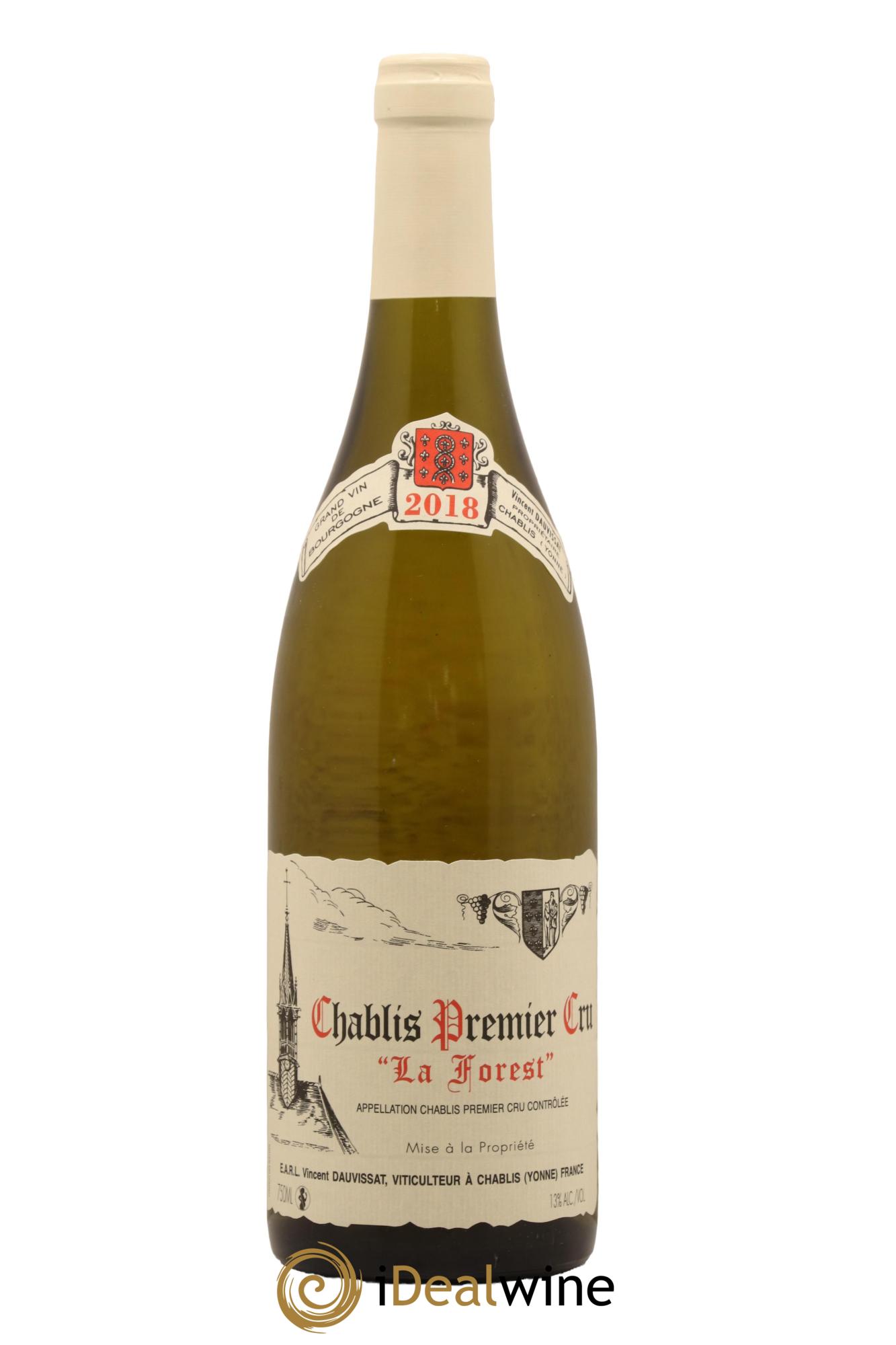Chablis 1er Cru La Forest Vincent Dauvissat (Domaine) 2018 - Lot de 1 bouteille - 0