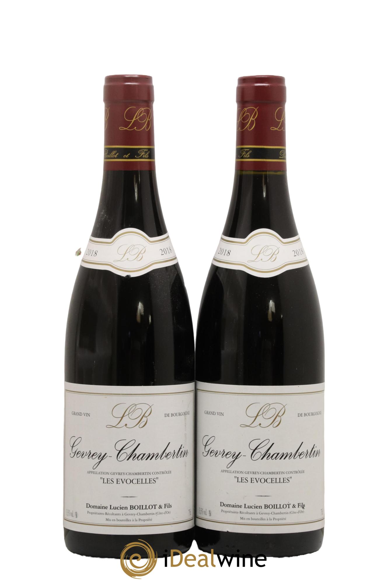 Gevrey-Chambertin Les Evocelles Lucien Boillot & Fils (Domaine) 2018 - Lot de 2 bouteilles - 0