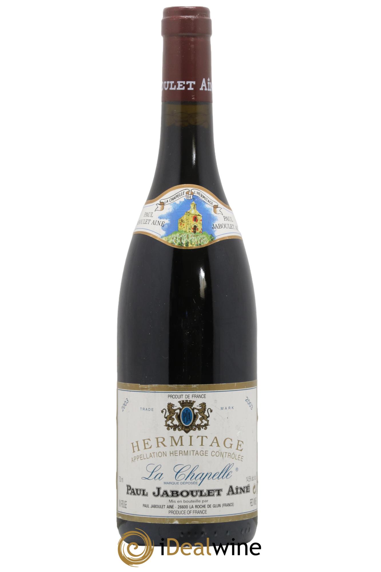 Hermitage La Chapelle Paul Jaboulet Ainé 2003 - Lot de 1 bouteille - 0