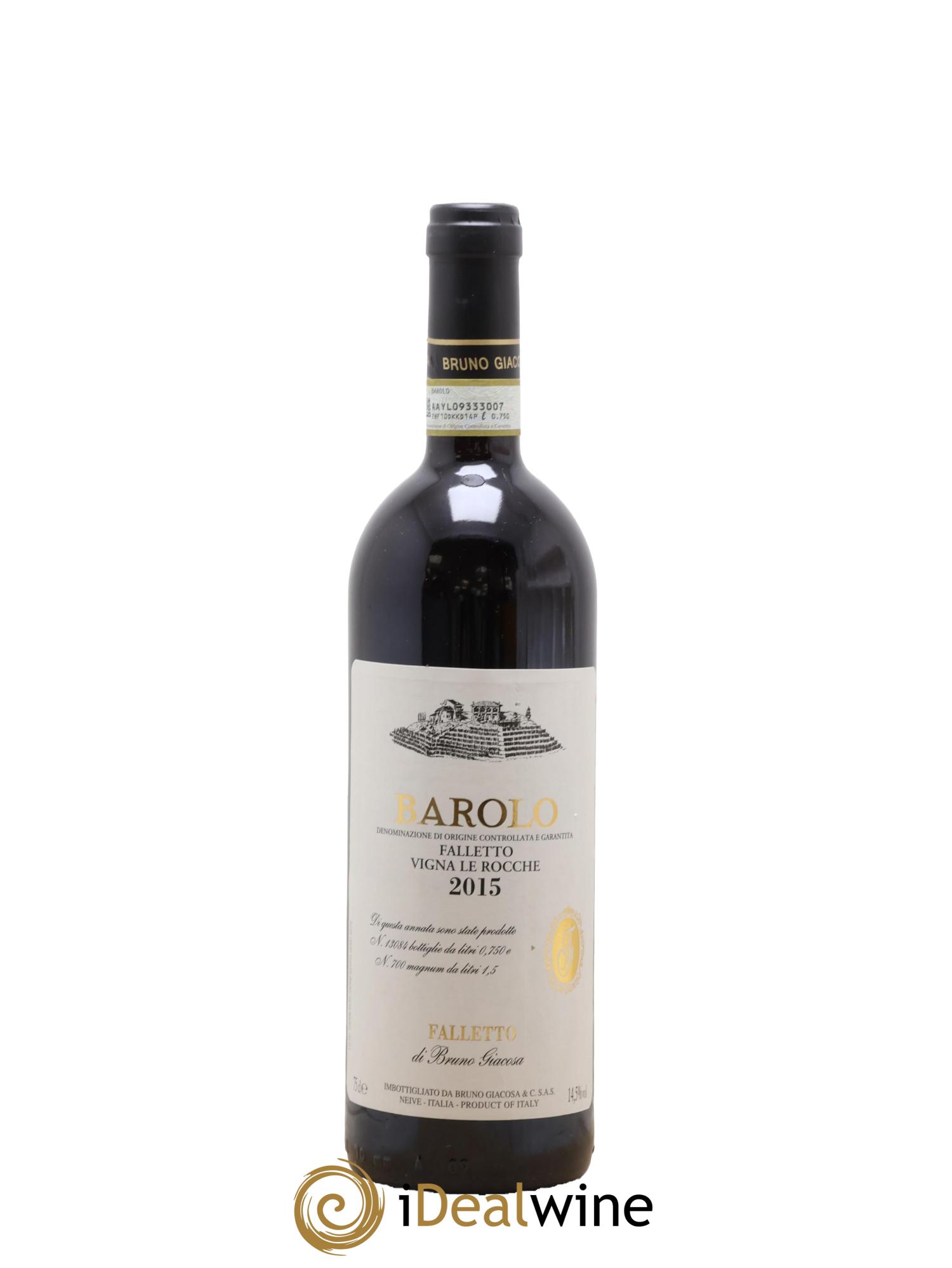 Barolo DOCG Vigna le Rocche Azienda Agricola Falletto di Bruno Giacosa 2015 - Lot de 1 bouteille - 0