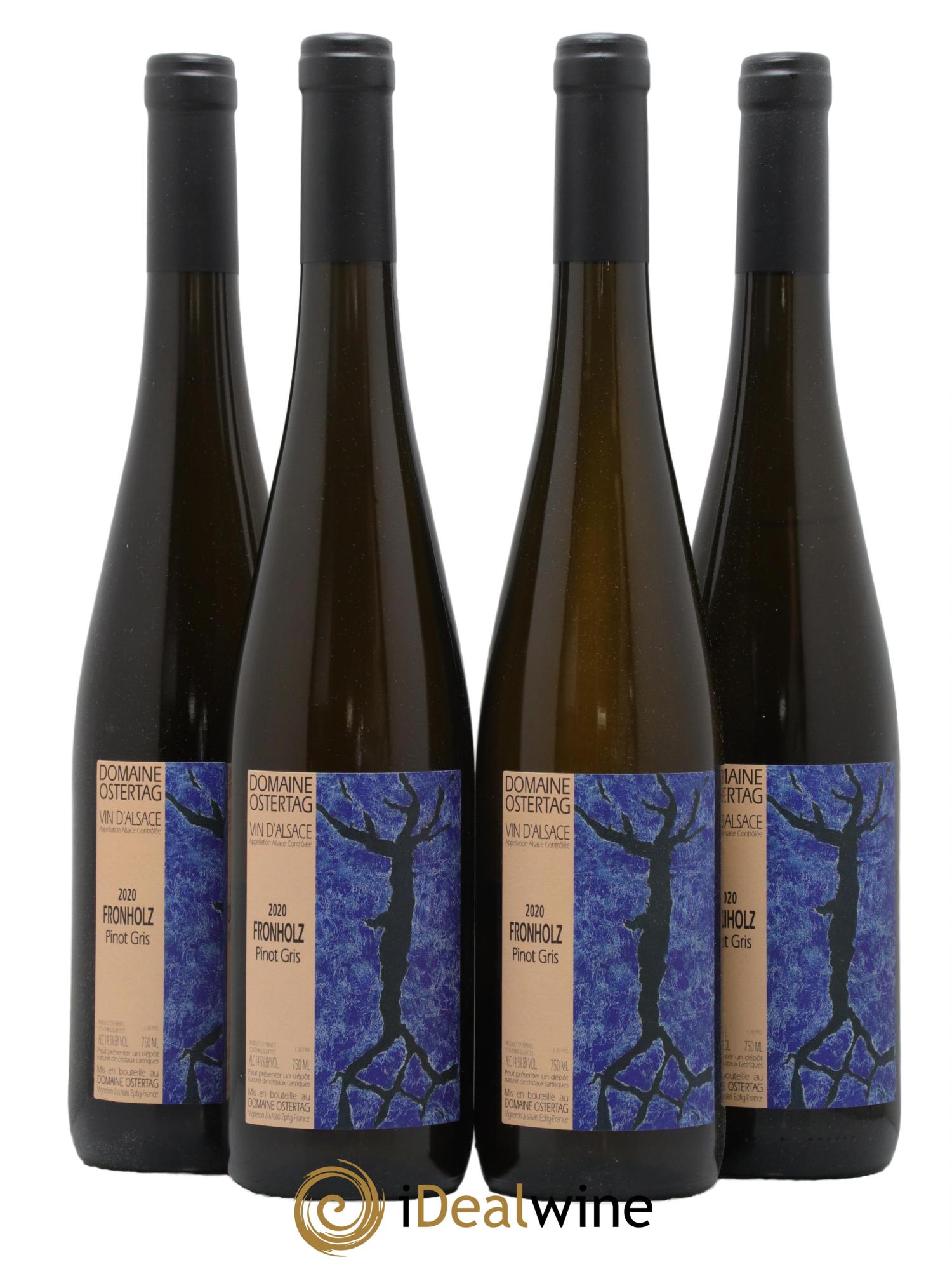 Alsace Pinot Gris Fronholz Ostertag (Domaine) 2020 - Lot de 4 bouteilles - 0