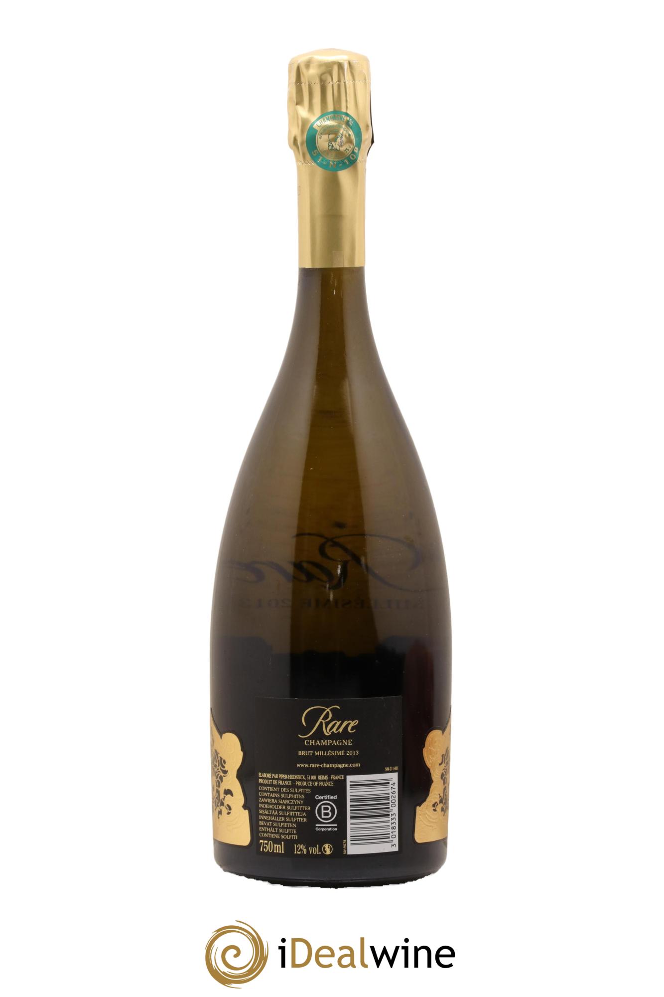 Rare Piper Heidsieck 2013 - Lot de 1 bouteille - 1