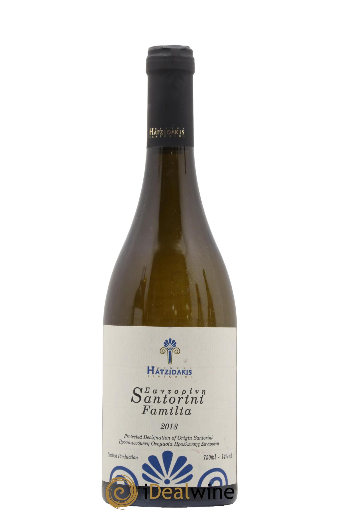 Vins Etrangers Hatzidakis Santorini Familia Grece 2018 - Lot de 1 bouteille - 0