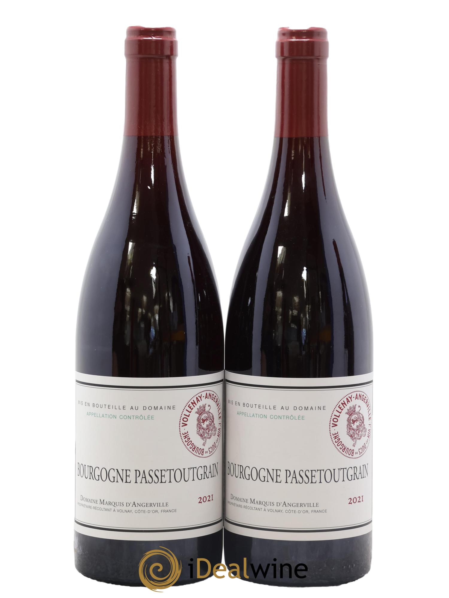 Bourgogne Passetoutgrain Marquis d'Angerville (Domaine) 2021 - Lotto di 2 bottiglie - 0