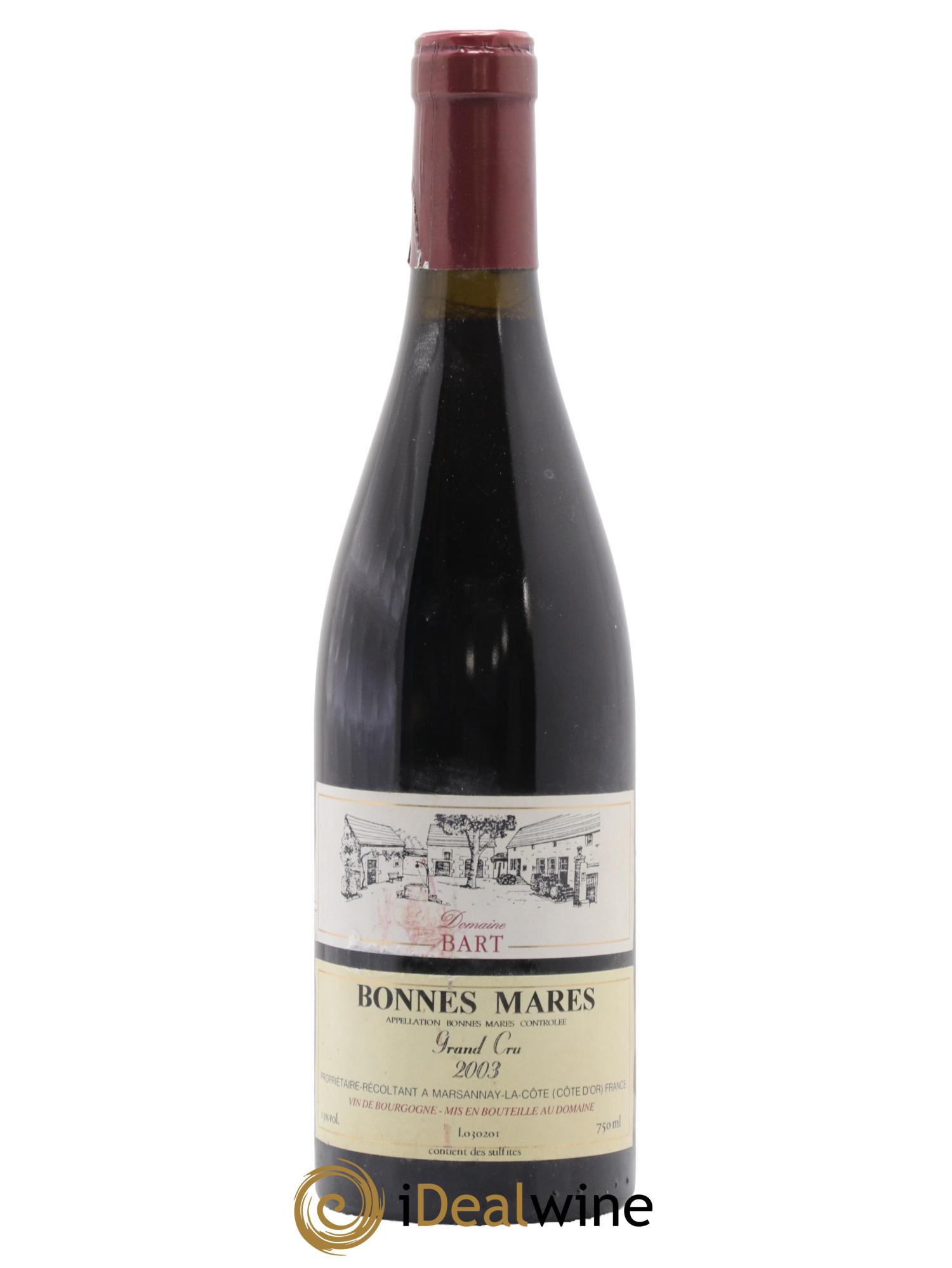 Bonnes-Mares Grand Cru Bart (Domaine) 2003 - Lot de 1 bouteille - 0