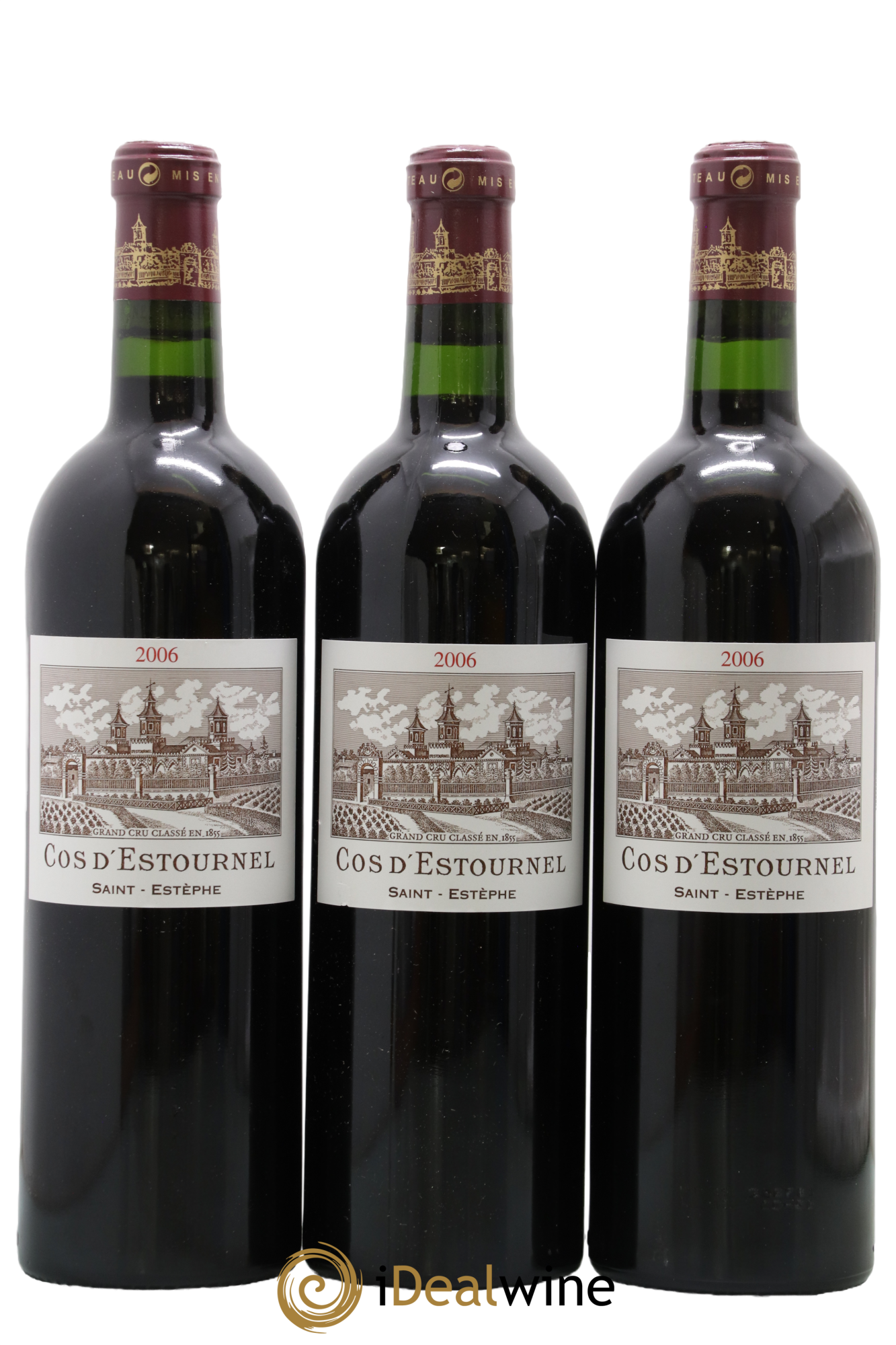 Cos d'Estournel 2ème Grand Cru Classé 2006 - Lot of 3 bottles - 0