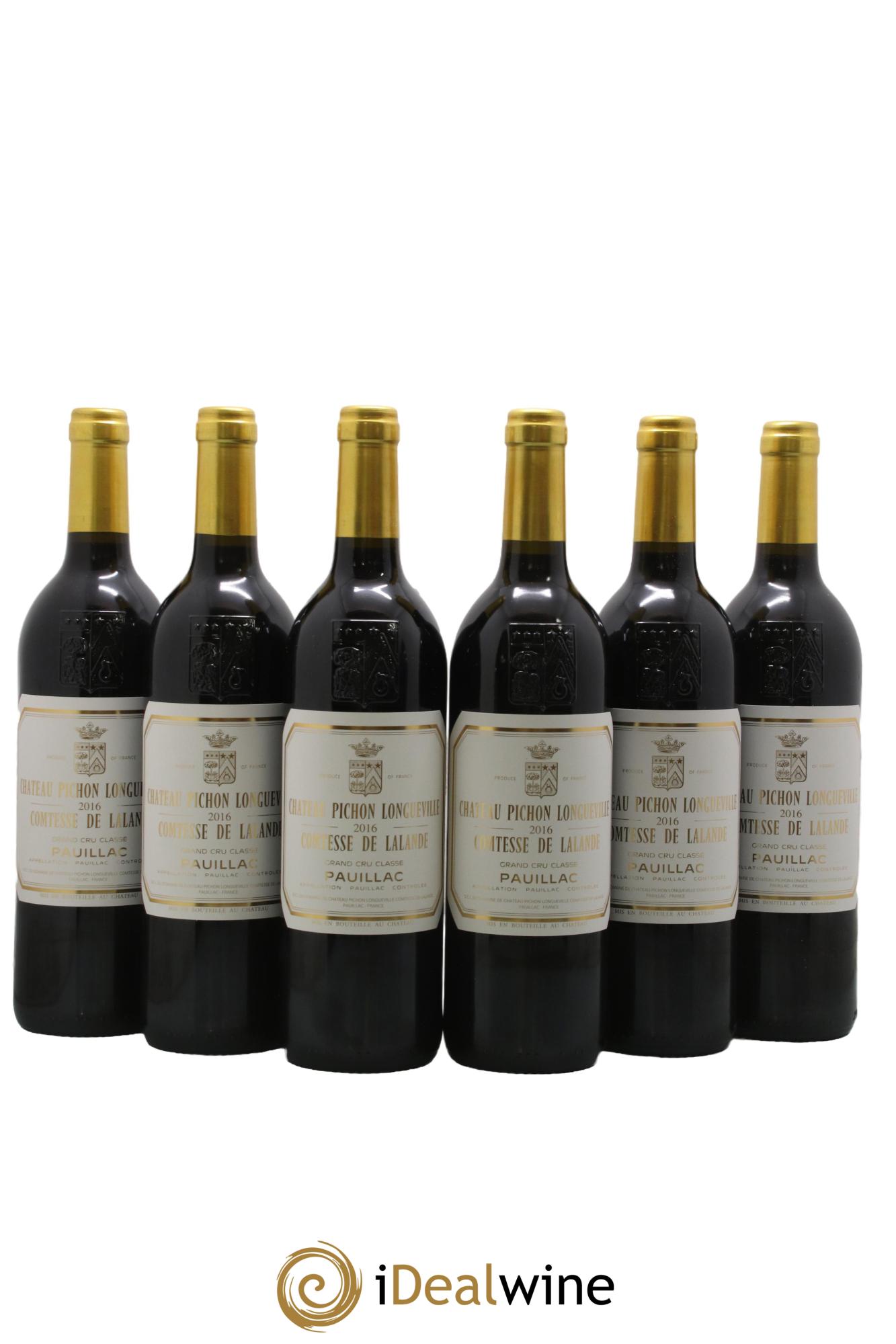 Château Pichon Longueville Comtesse de Lalande 2ème Grand Cru Classé 2016 - Lot de 6 bouteilles - 0