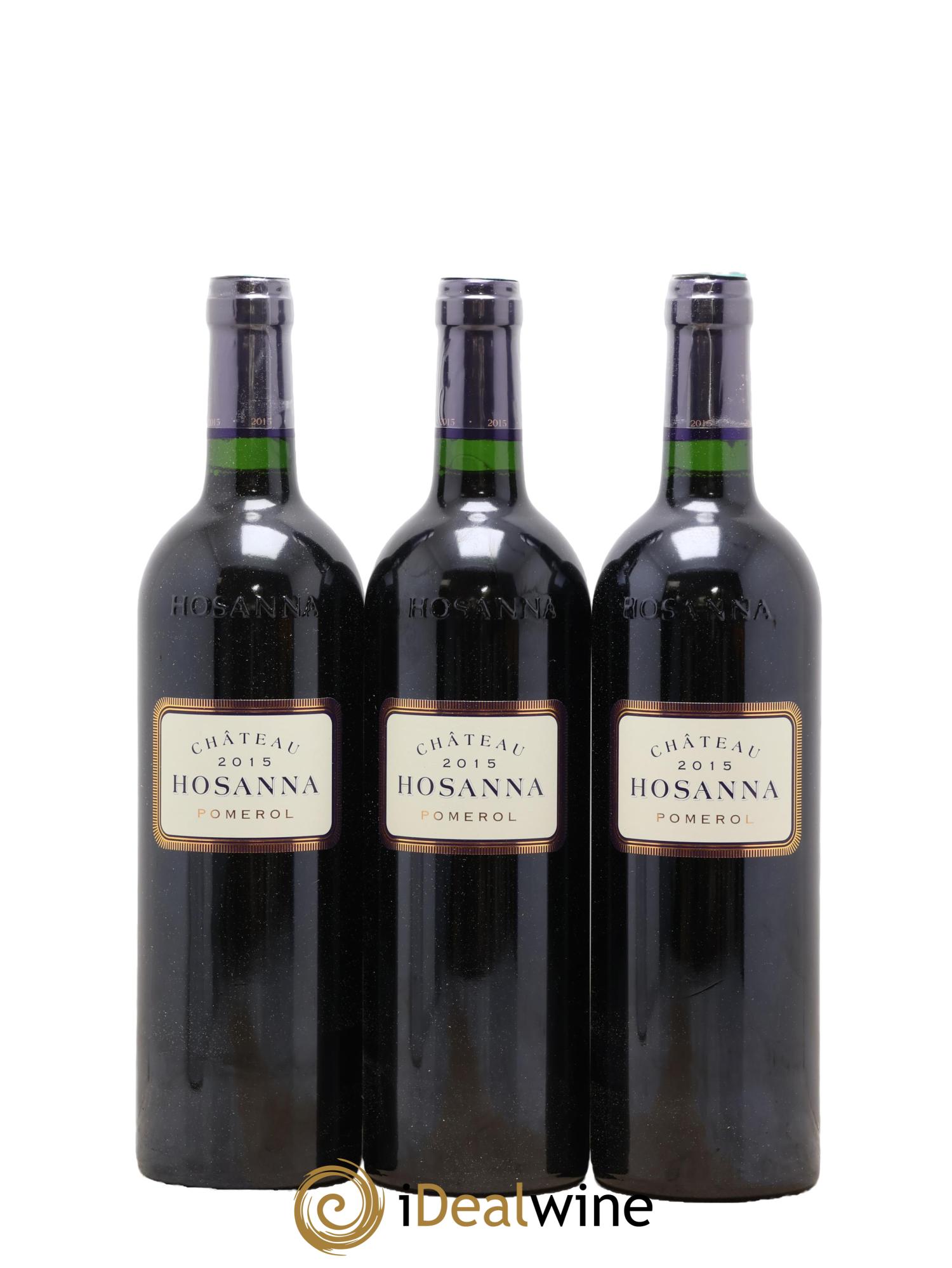 Château Hosanna 2015 - Lotto di 3 bottiglie - 0