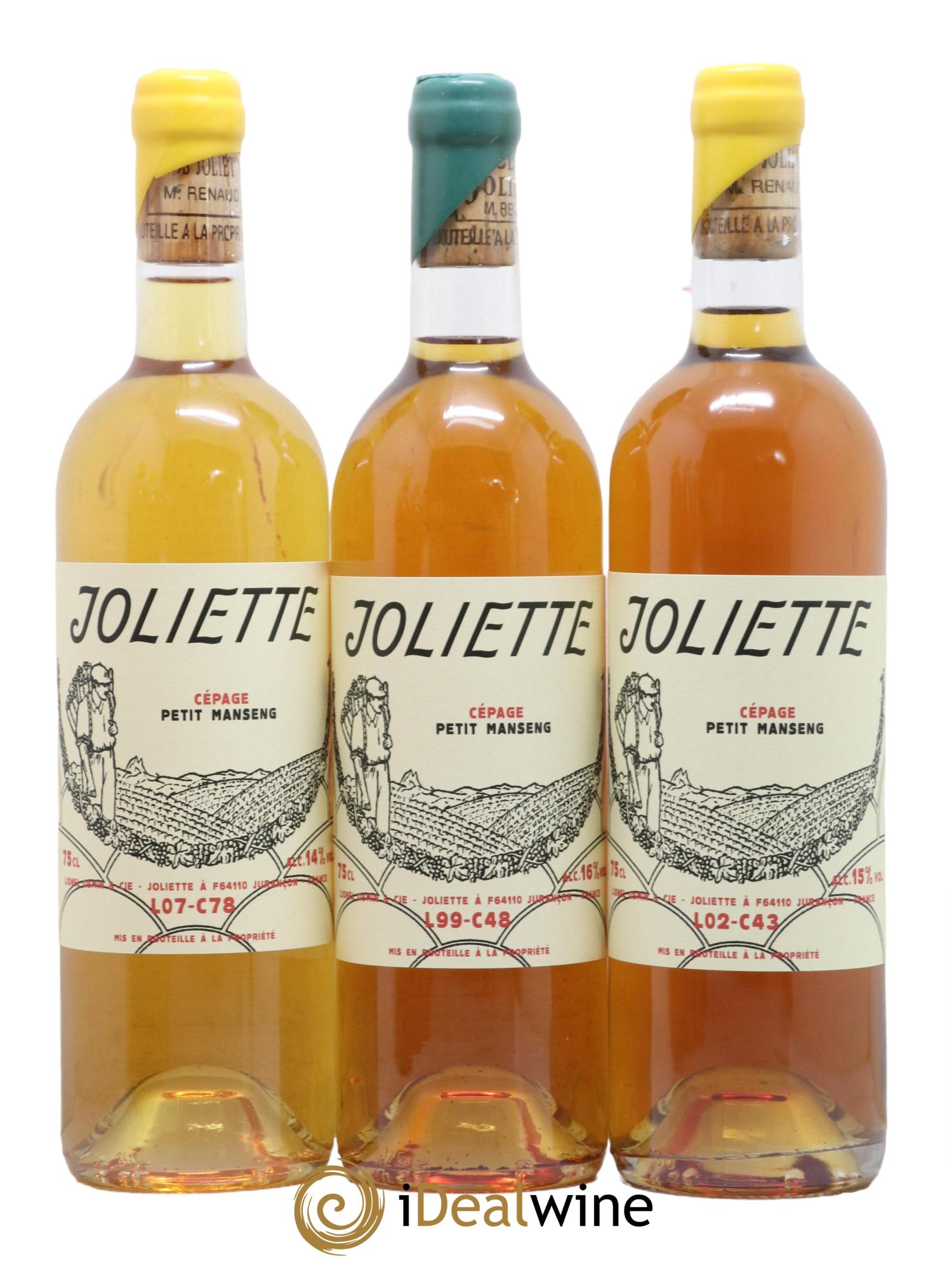 Jurançon Caisse N 2 Coffret Clos Joliette 6 Bouteilles 1994 1996 1999 2000 2002 2007 - Lot de 6 bouteilles - 1